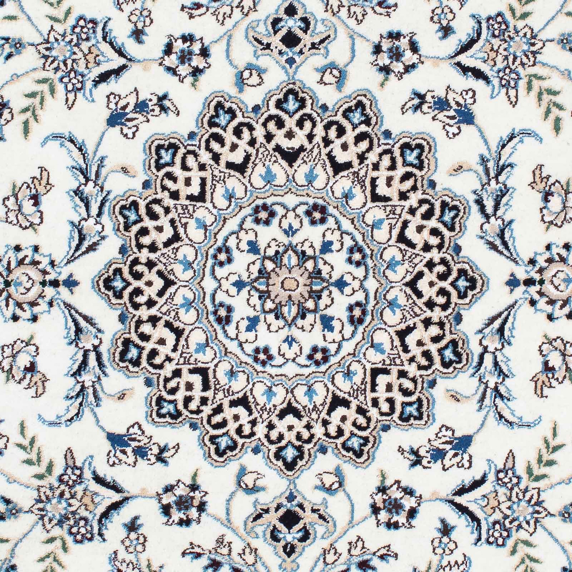 morgenland Orientteppich »Perser - Nain - Royal - 176 x 113 cm - beige«, rechteckig, Wohnzimmer, Handgeknüpft, Einzelstück mit Zertifikat