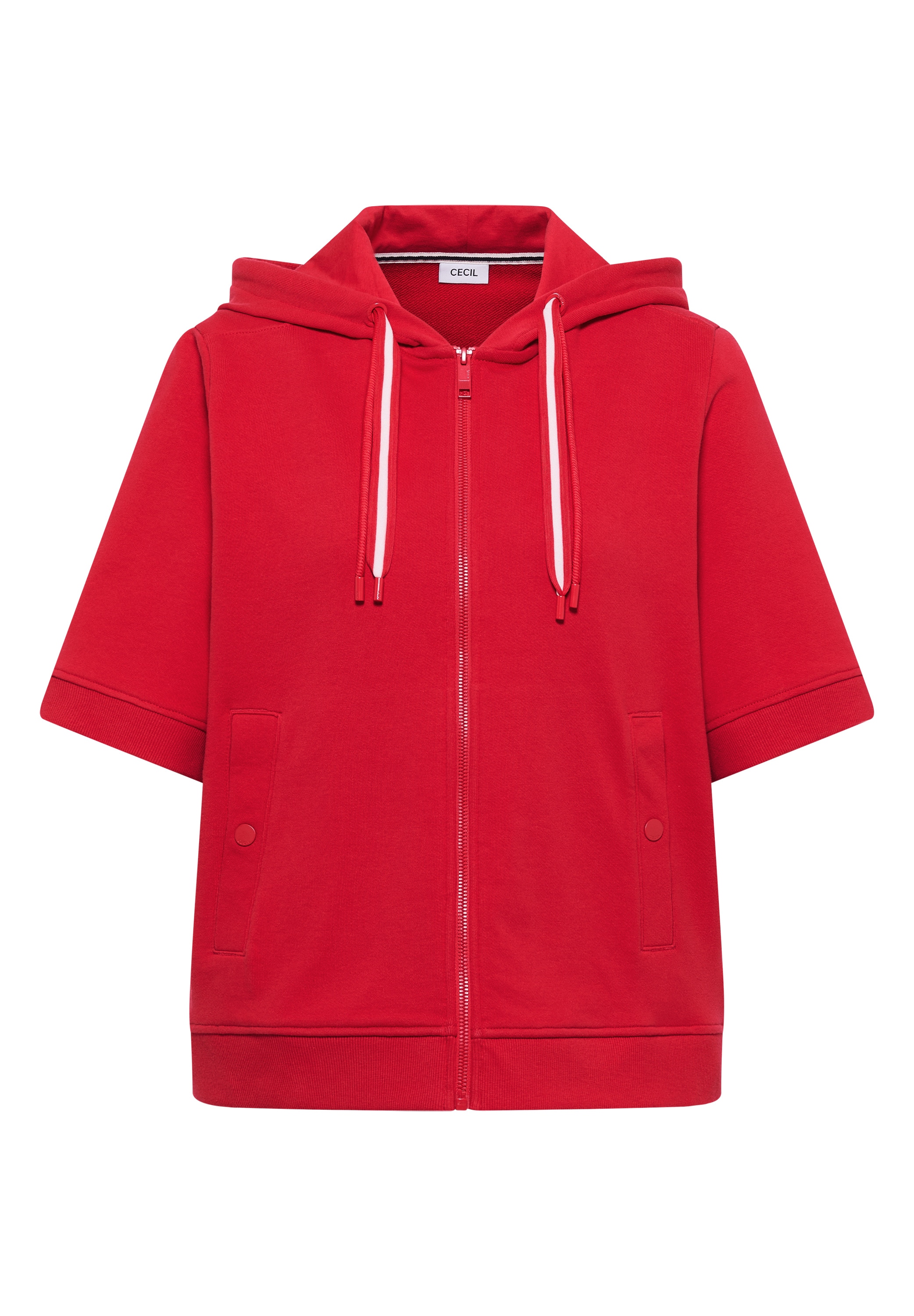Cecil Sweatjacke Kurzarm Sweatjacke mit Kapuze