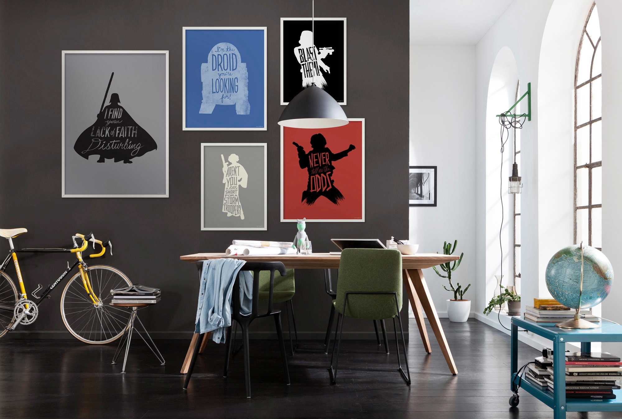 Komar Wandbild »Star Wars Silhouette Quotes Han Solo«, (1 St.), Kinderzimmer, Schlafzimmer, Wohnzimmer