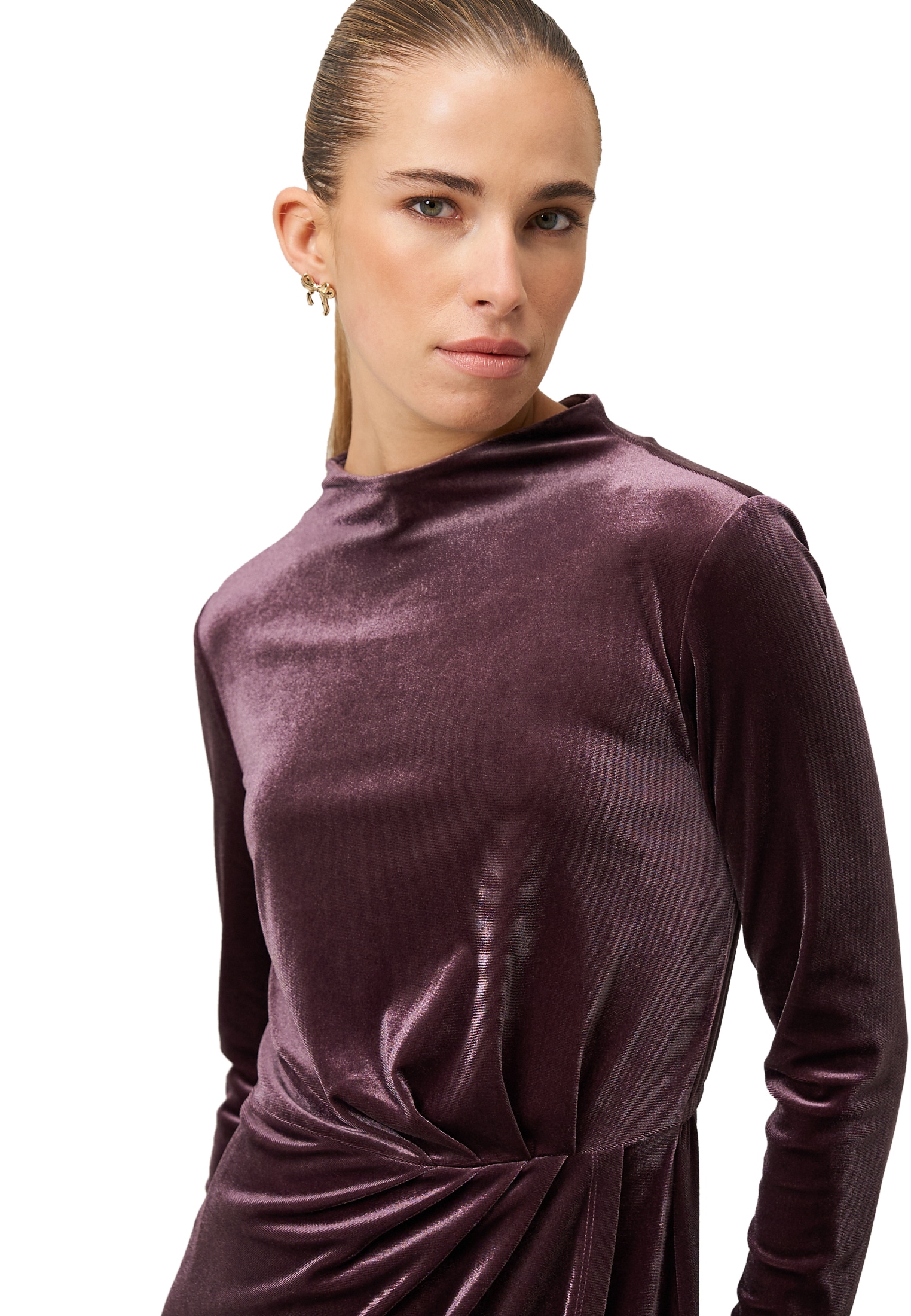 Zero Samtkleid »Samtkleid mit Raffungen«