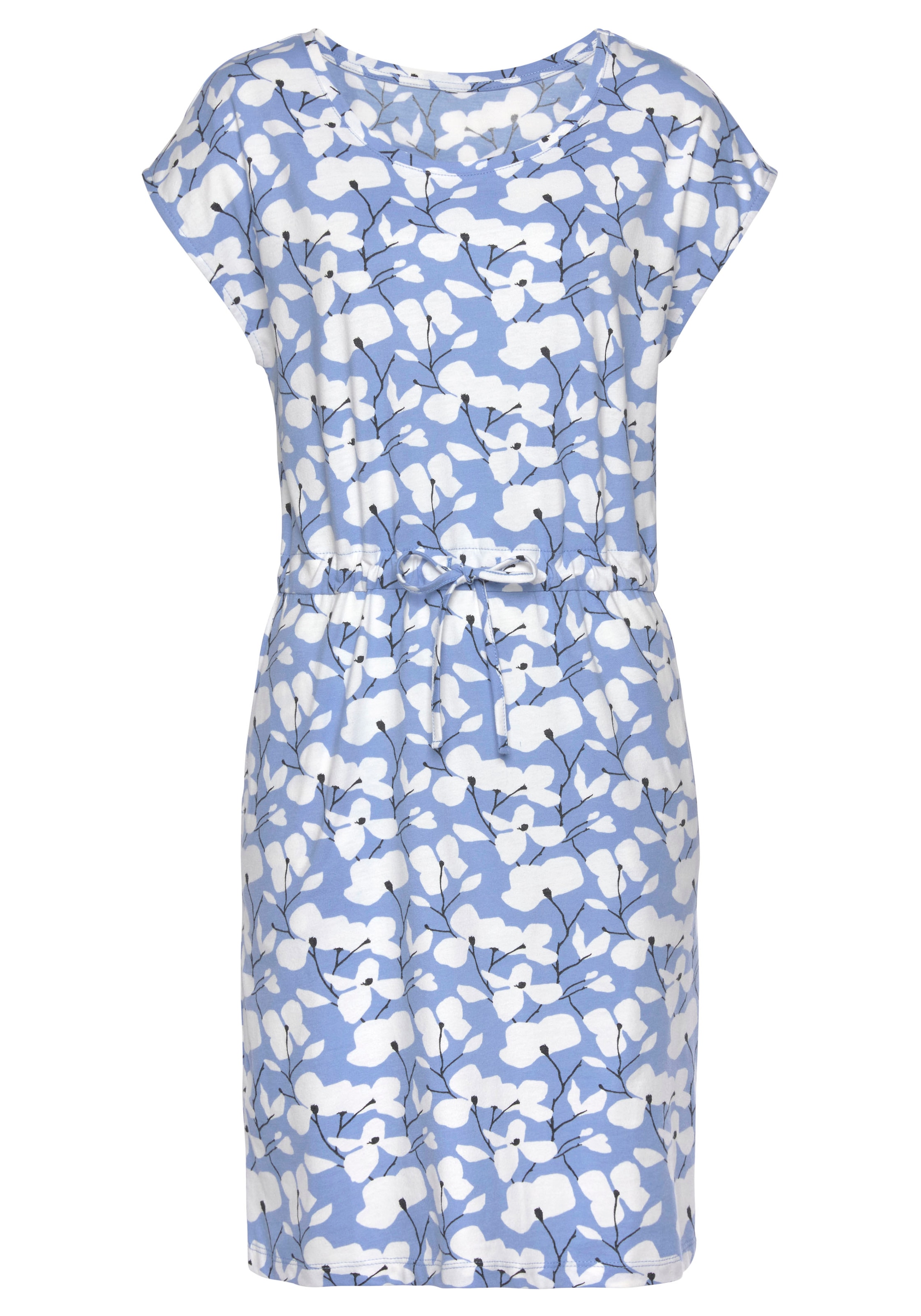 Beachtime Jerseykleid, mit bei OTTO bestellen Blumenmuster online