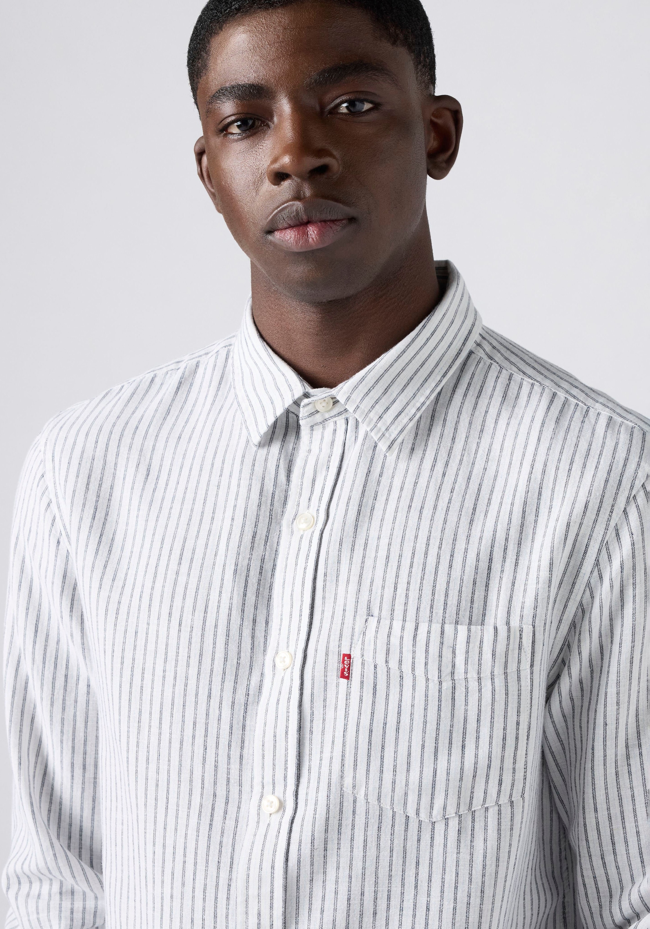 Levi's® Langarmhemd »SUNSET 1 POCKET STANDARD« Leinen- Struktur