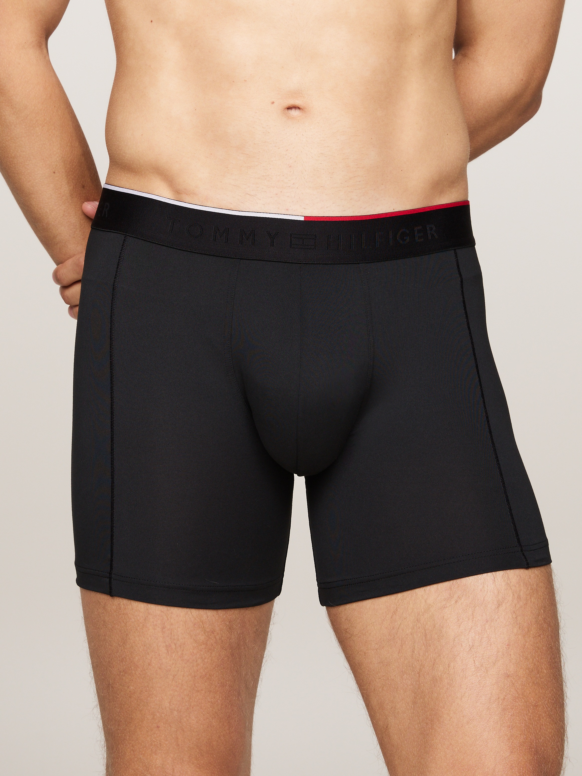 Tommy Hilfiger Underwear Boxer »3P BOXER BRIEF«, (Packung, 3 St., 3er), mit Logobund