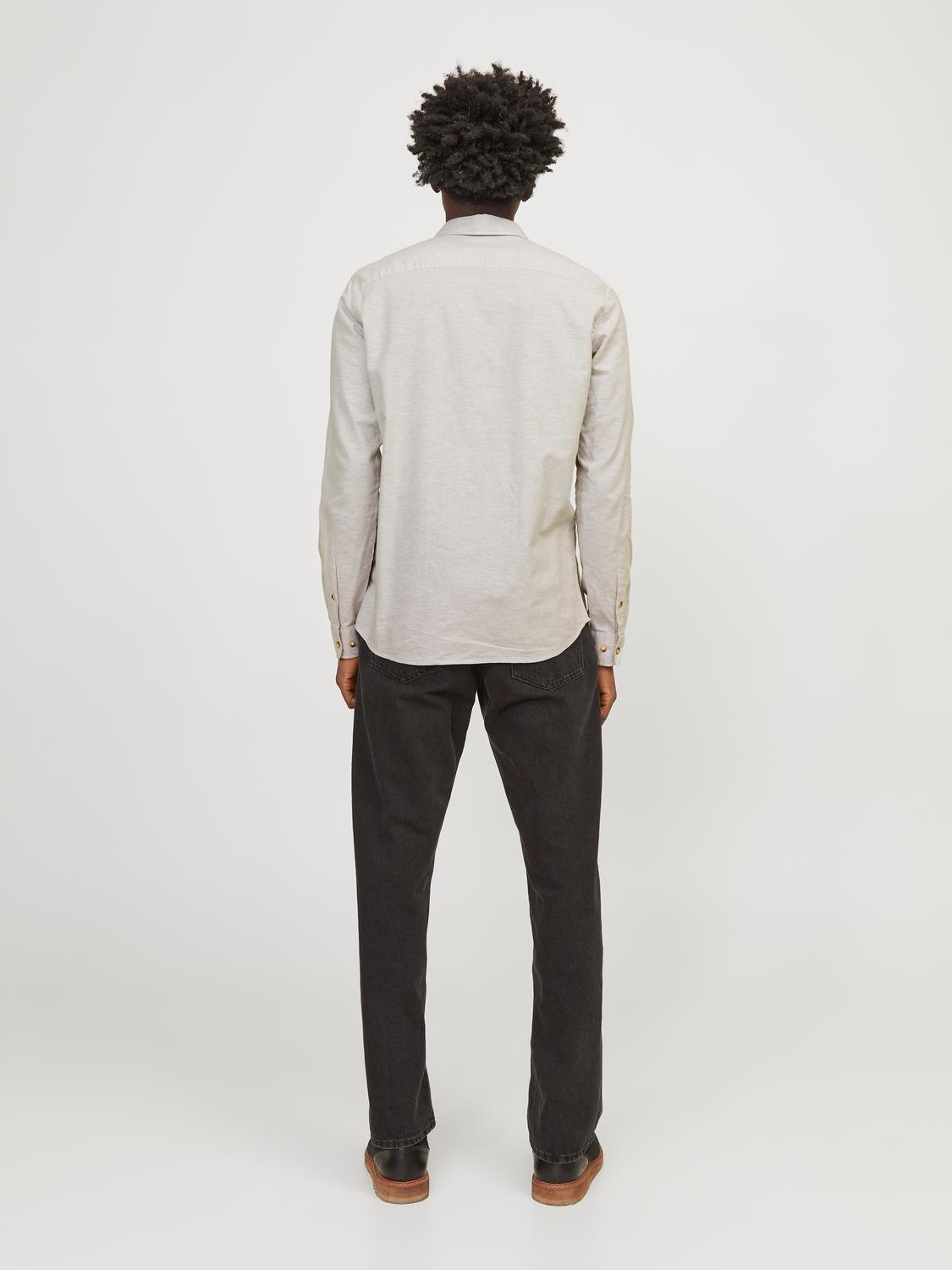 Jack & Jones Langarmhemd »JJESUMMER LINEN BLEND SHIRT LS SN«