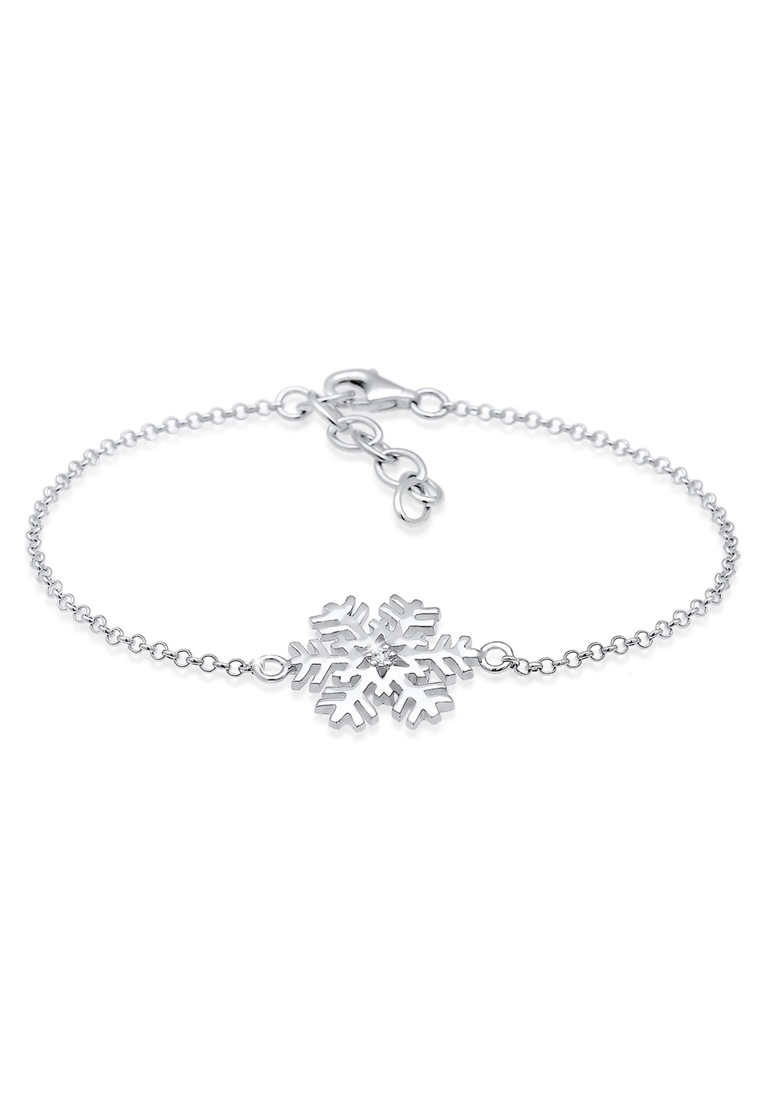 Armkette »Armband Schneeflocke Xmas Kristalle 925 Silber«