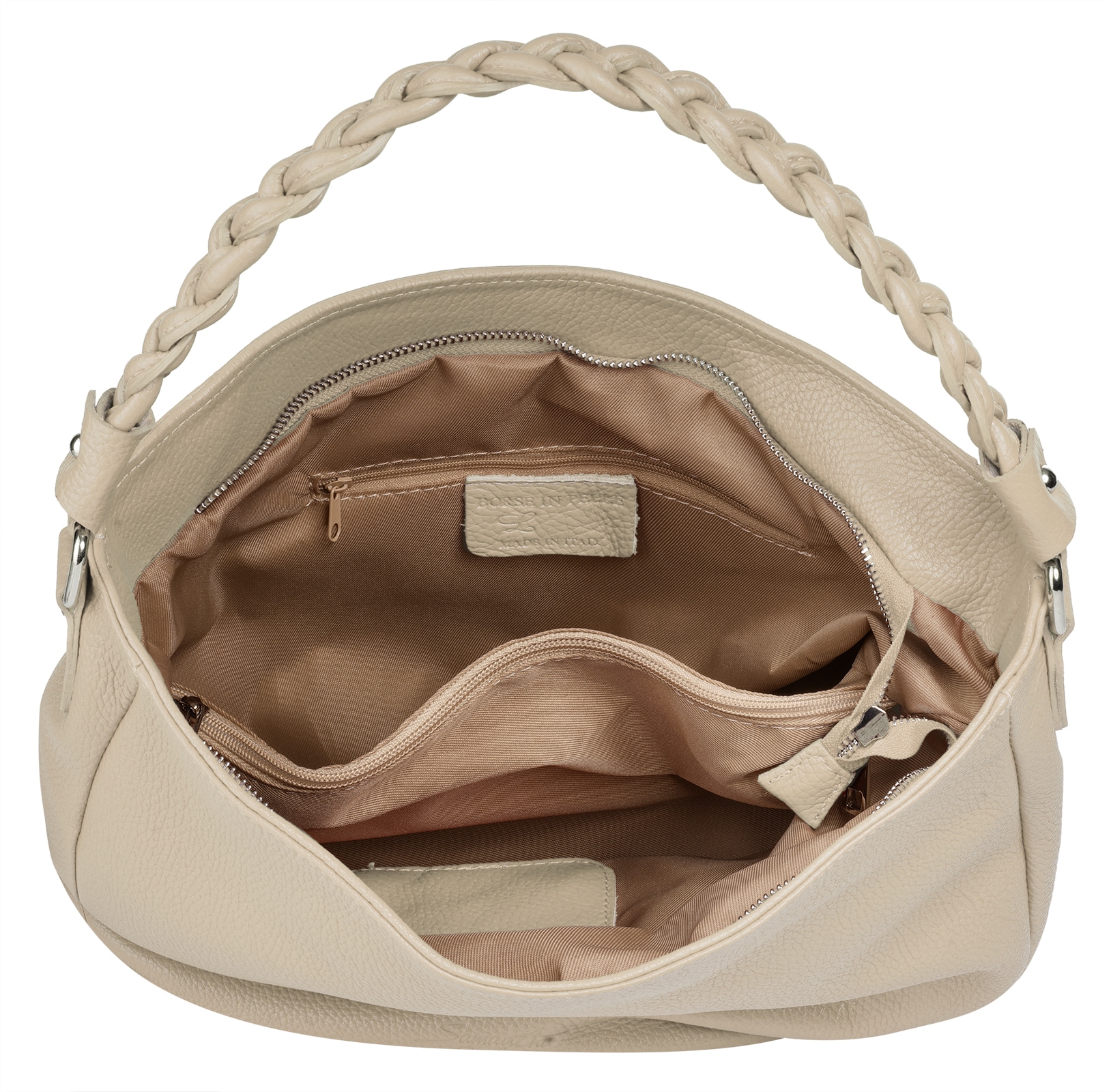 Samantha Look Henkeltasche, echt Leder, Made in Italy