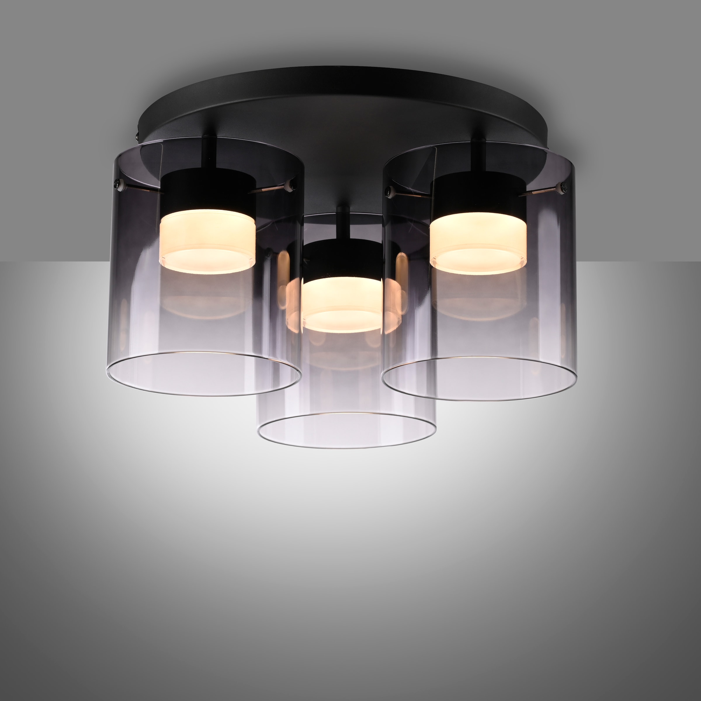 JUST LIGHT LED Deckenleuchte »ELIO« LED-Board 1 Stk. Warmweiß 3-Stufen Dimmer, Switchmo