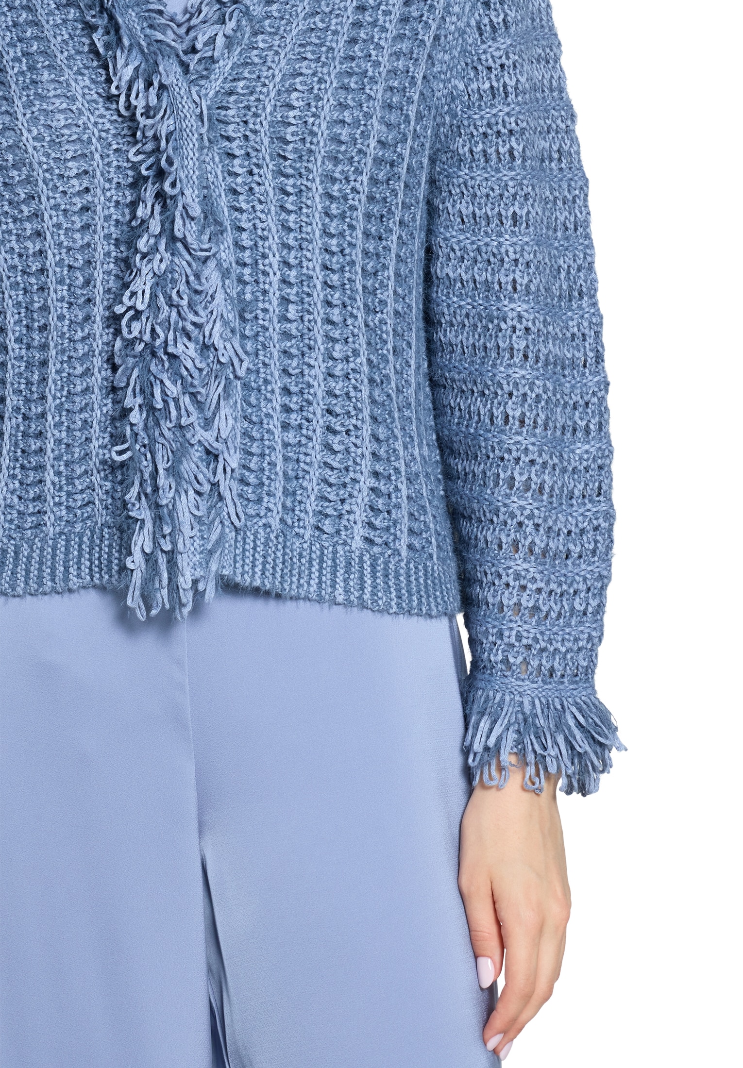 Betty Barclay Strickjacke »Casual-Strickjacke mit Fransen«