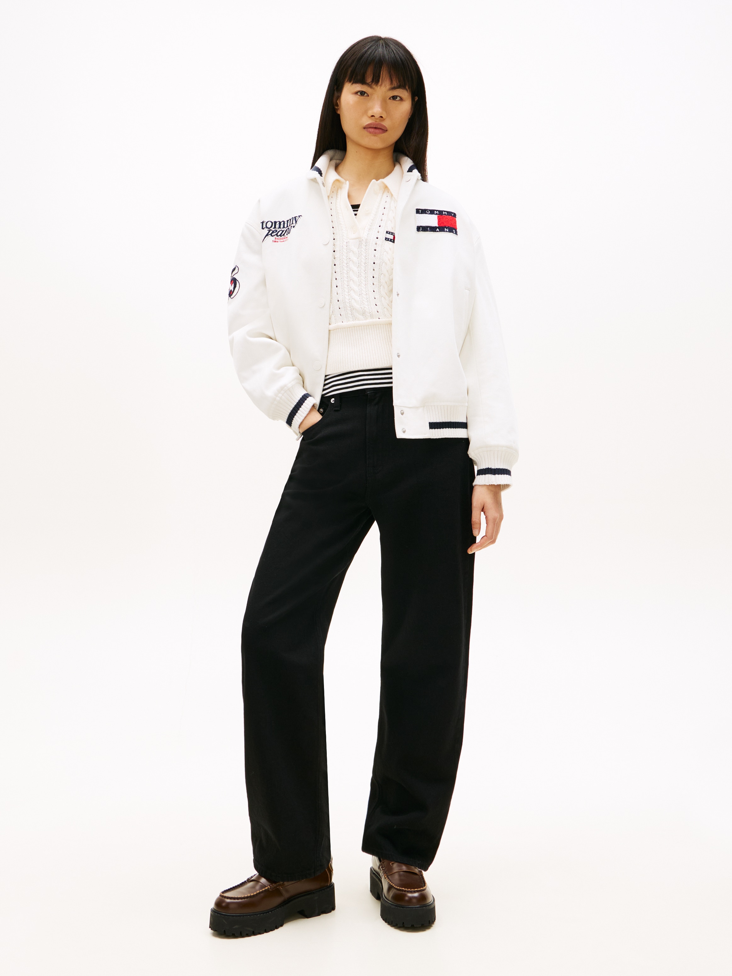 Tommy Jeans Straight-Jeans »LAYLA HR SLIM STR« High Waist, Baumwoll-Qualität