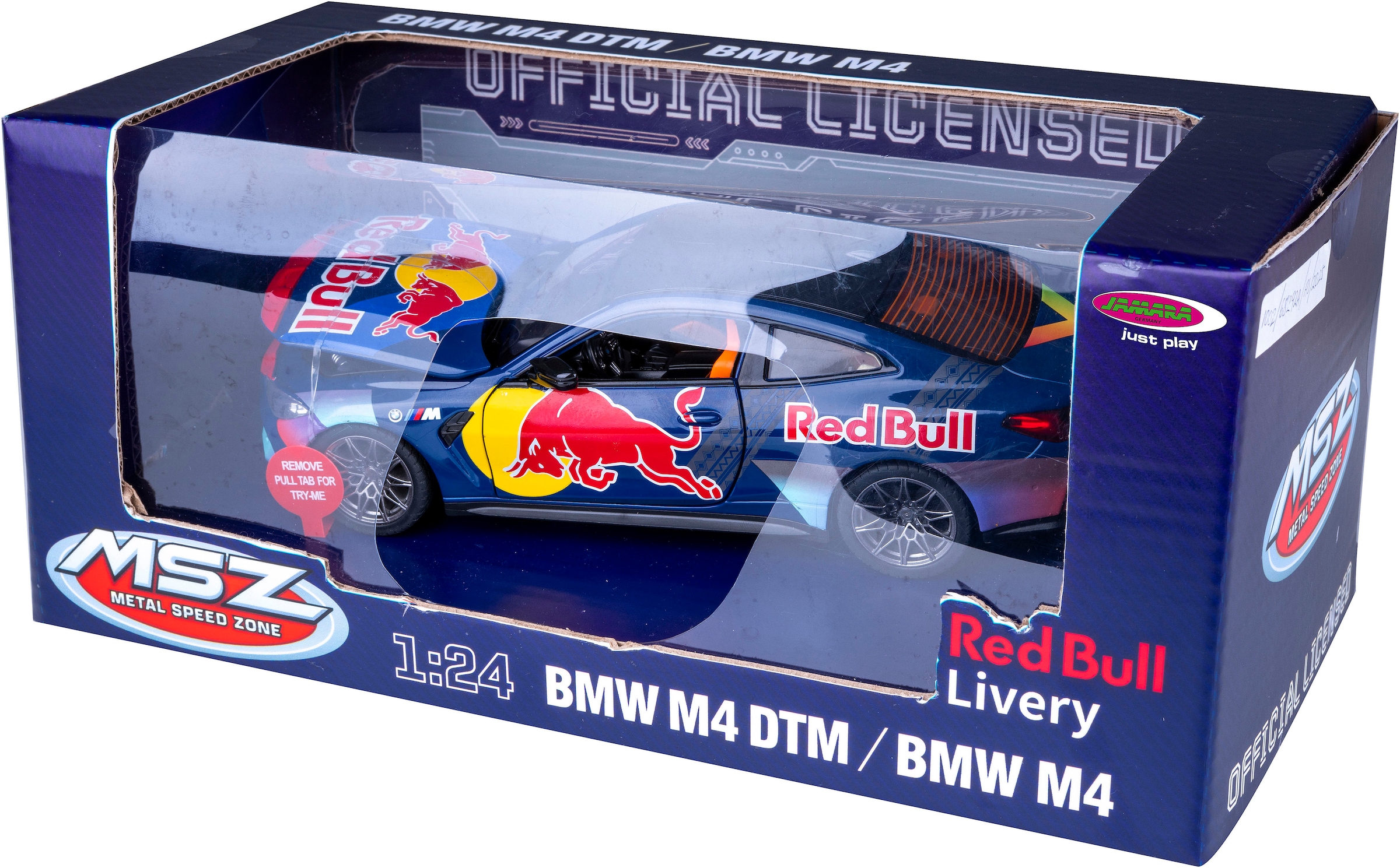 Jamara Spielzeug-Auto »Diecast BMW M4 blau«, LED Licht; Maßstab 1:24