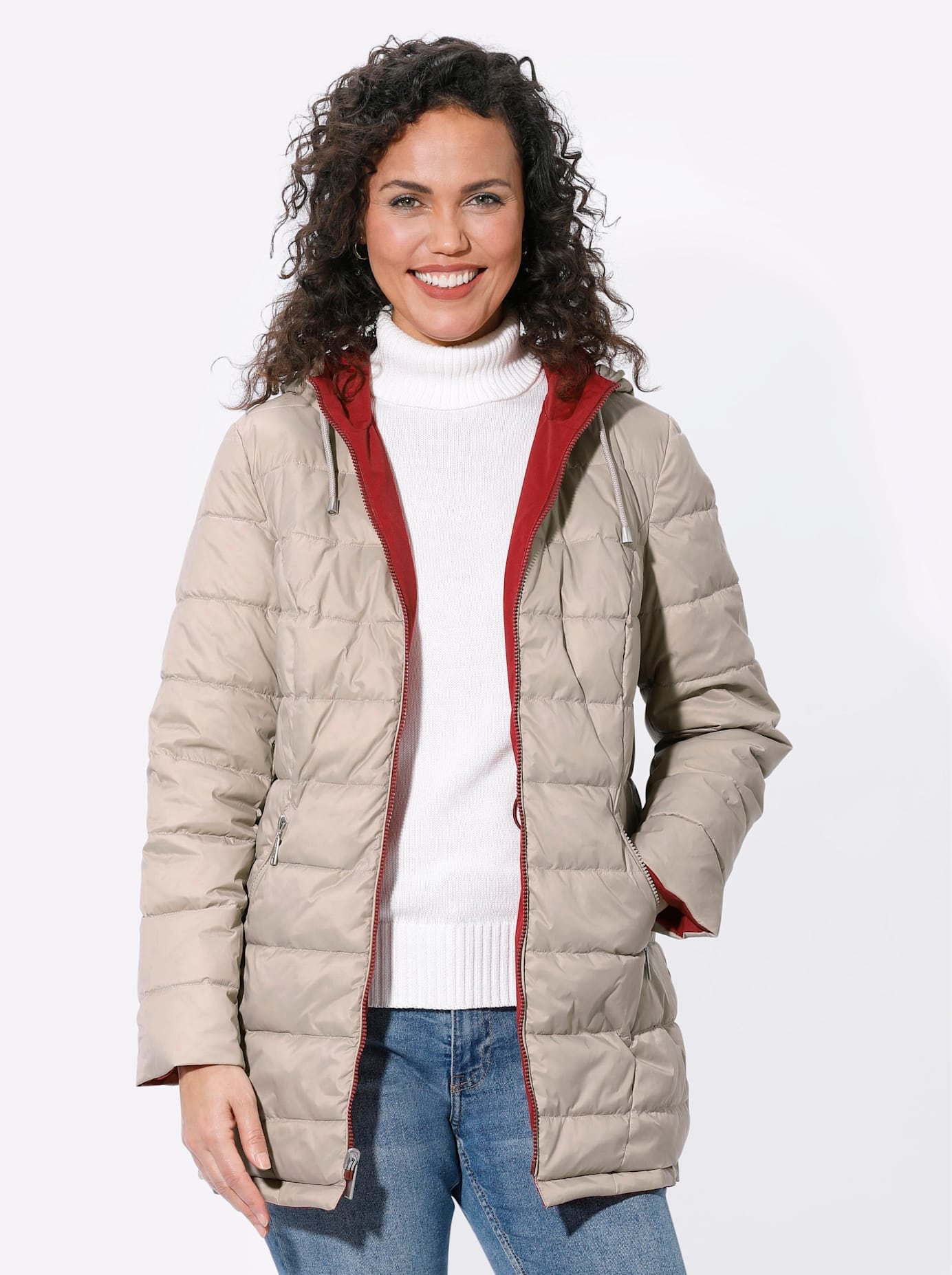 Casual Looks Wendejacke, mit Kapuze