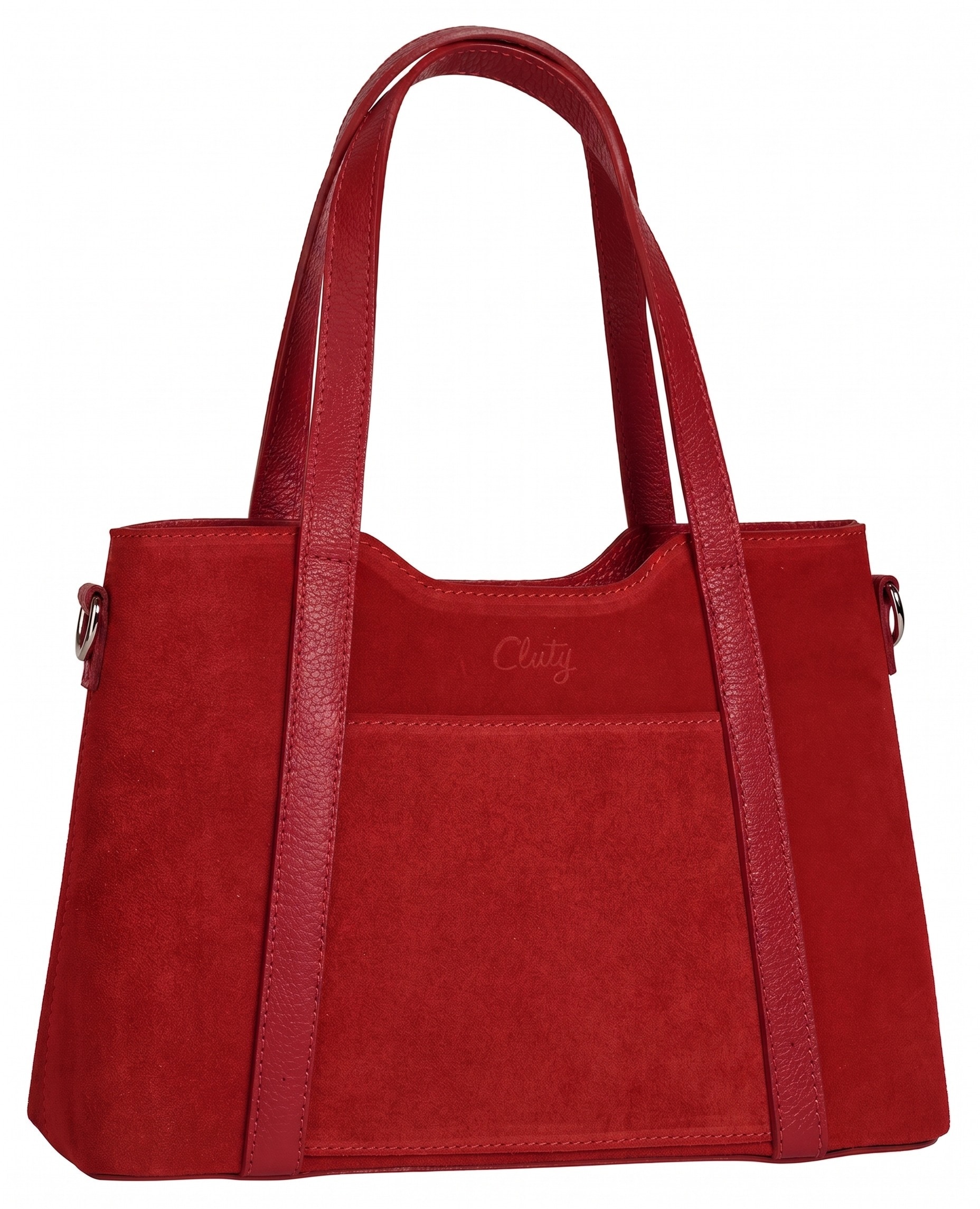 Cluty Henkeltasche echt Leder, Made in Italy