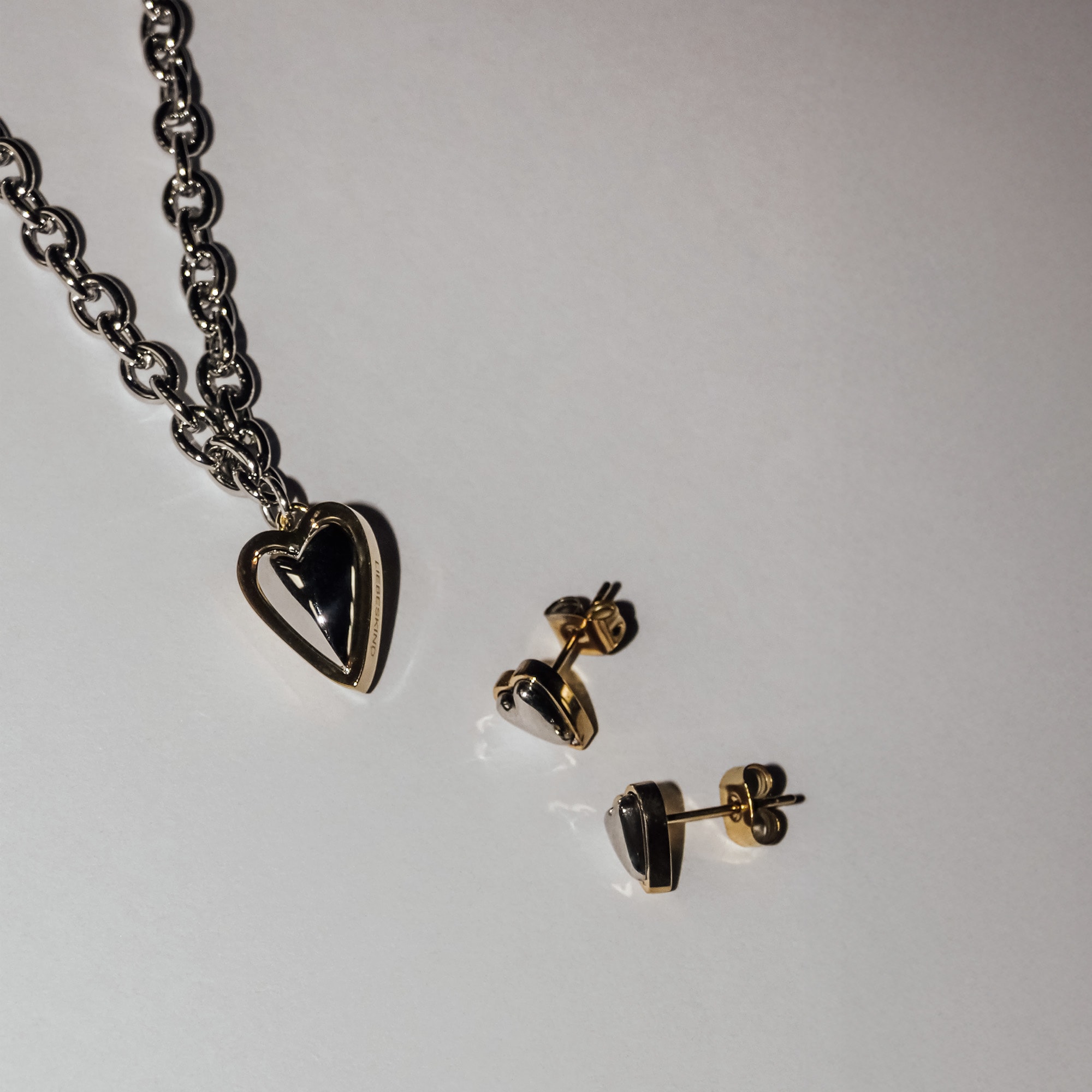 Liebeskind Berlin Paar Ohrstecker »Metal Heart, Herz«