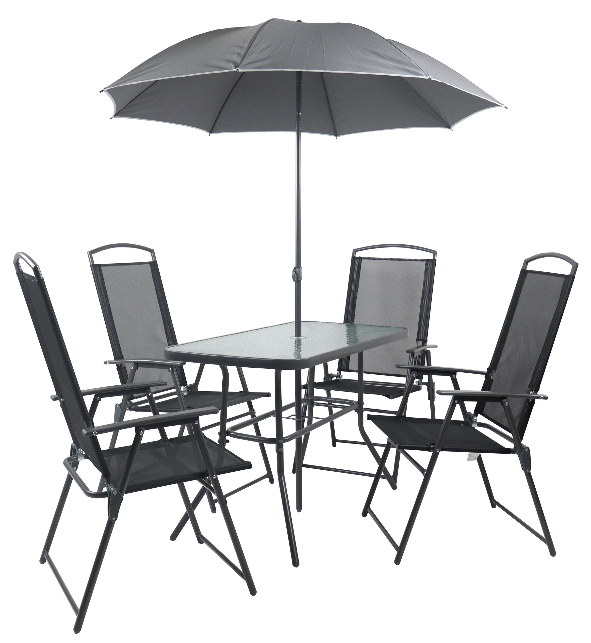 VCM Garten-Essgruppe »5-tlg Sitzgruppe Gartenmöbel Tisch Stühle Set 110« 5 tlg.