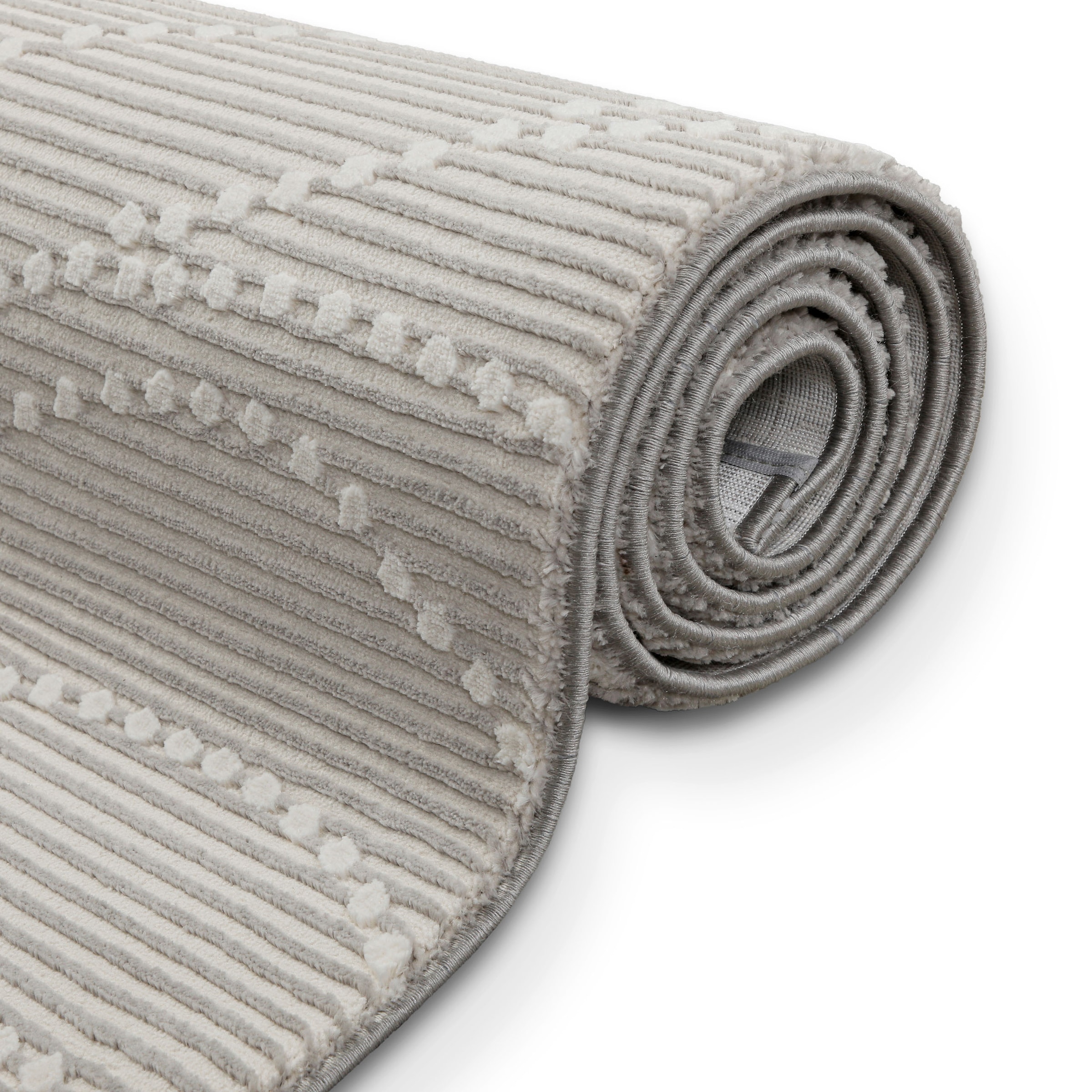 OTTO home Teppich »Adlee« rechteckig 12 mm Höhe Kurzflorteppich, gewebt, geometrisch, Wohnzimmer, modern, Punkte