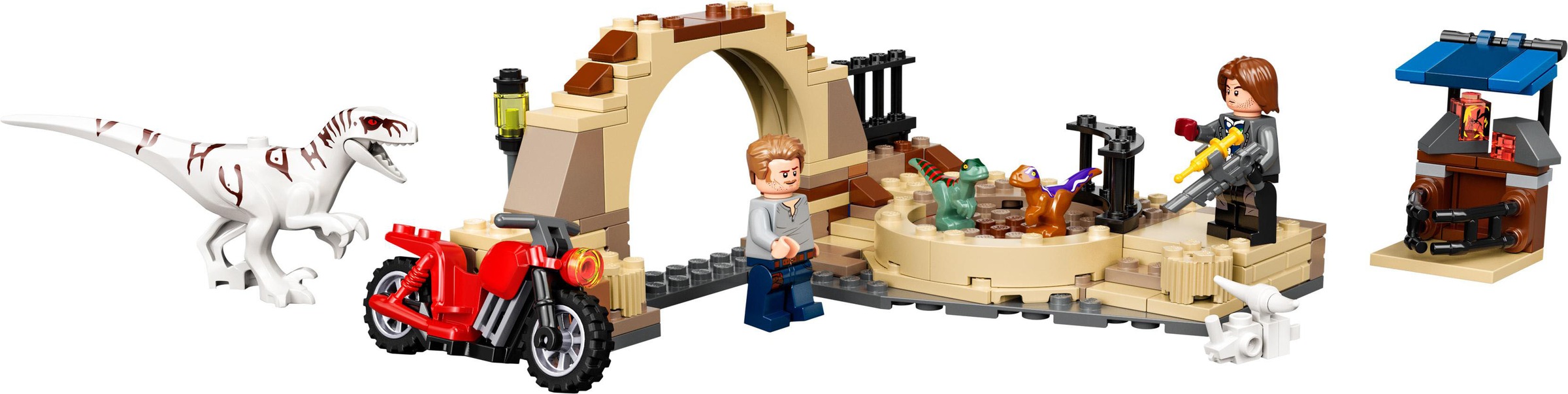 LEGO® Konstruktionsspielsteine »Atrociraptor: Motorradverfolgungsjagd (76945), LEGO® Jurassic World«, (169 St.), Made in Europe