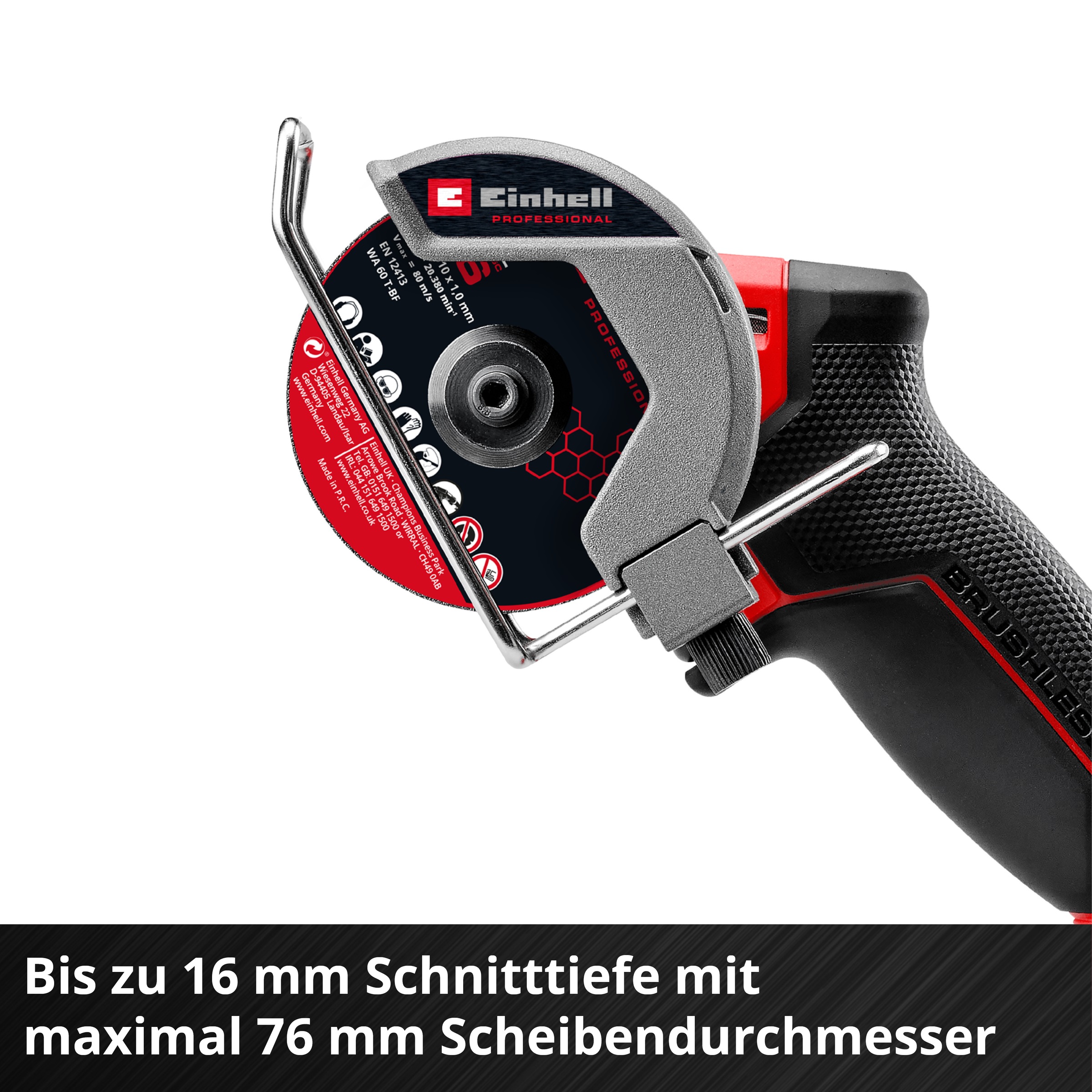 Einhell Akku-Trennschleifer »TP-CO 18/76-C Li BL - Solo«, ohne Akku und Ladegerät