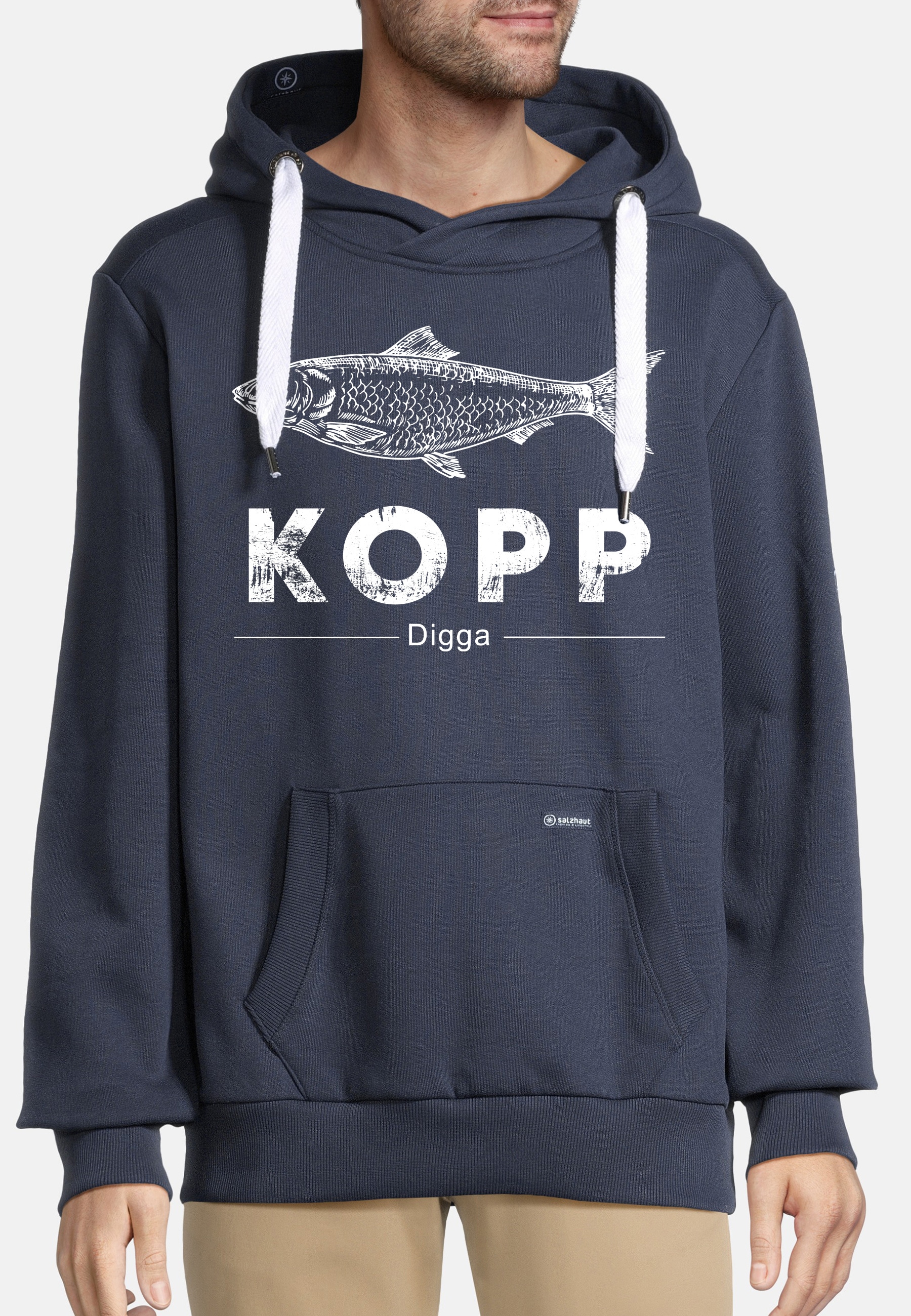 salzhaut Kapuzenpullover »Hoodie HEFF - FISCHKOPP«