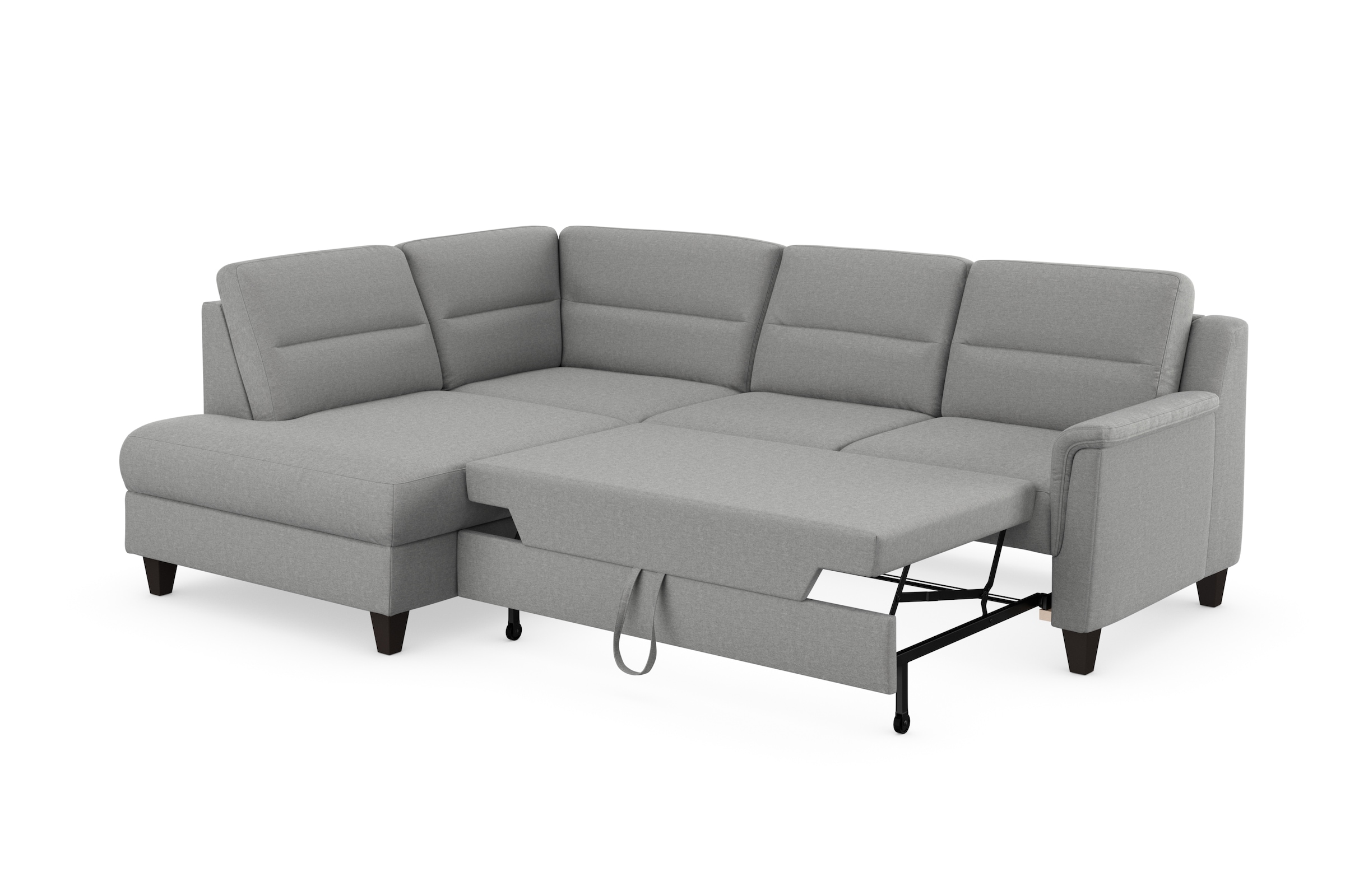 sit&more Ecksofa »Farö L-Form«, inklusive Federkern, wahlweise mit Bettfunktion und Bettkasten