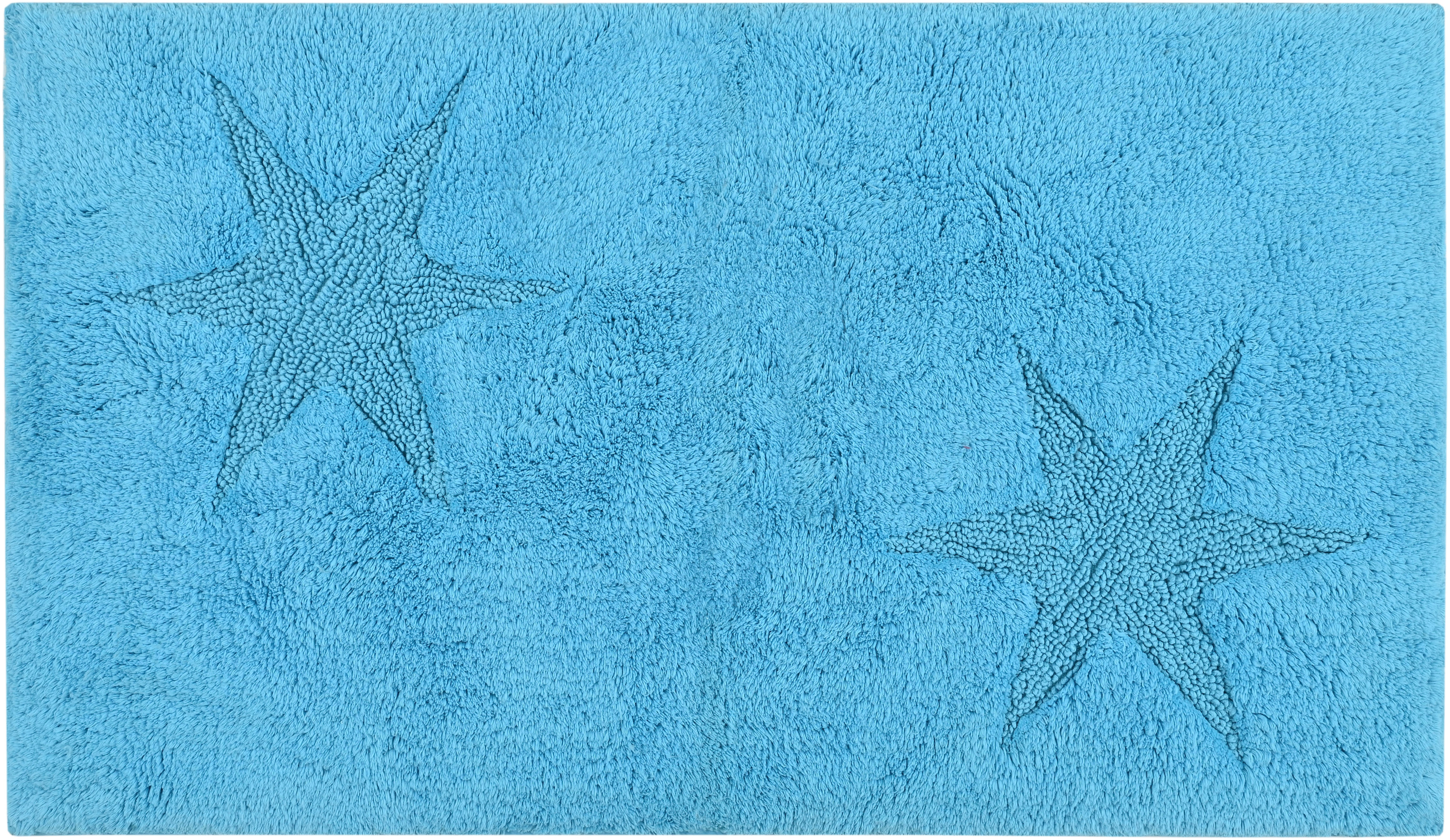 Andas Badematte »Marie« Höhe 13 mm rutschhemmend beschichtet fußbodenheizungsgeeignet strapazierfähig Badteppich, Stern Motiv, Hoch-Tief-Struktur,...