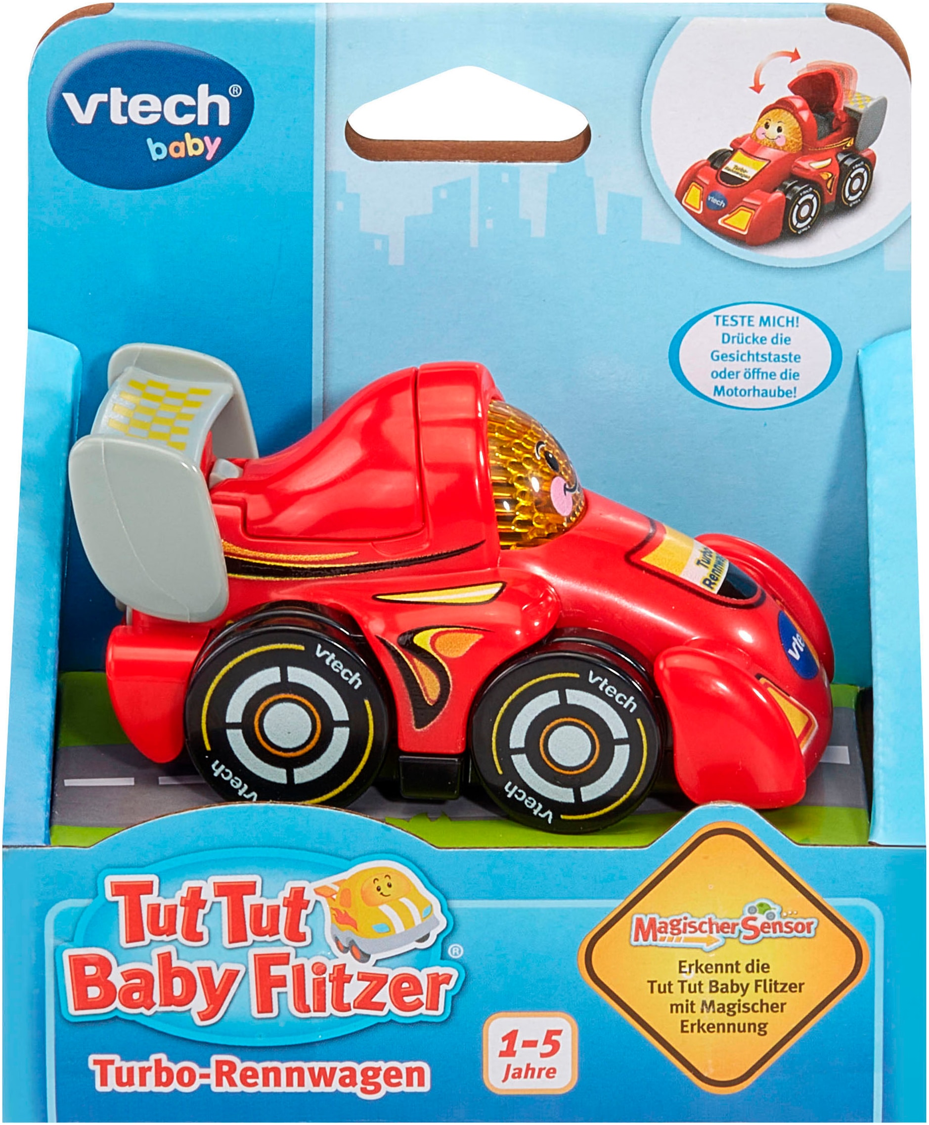 Vtech® Spielzeug-Auto »Tut Tut Baby Flitzer - Turbo-Rennwagen« mit Licht und Sound