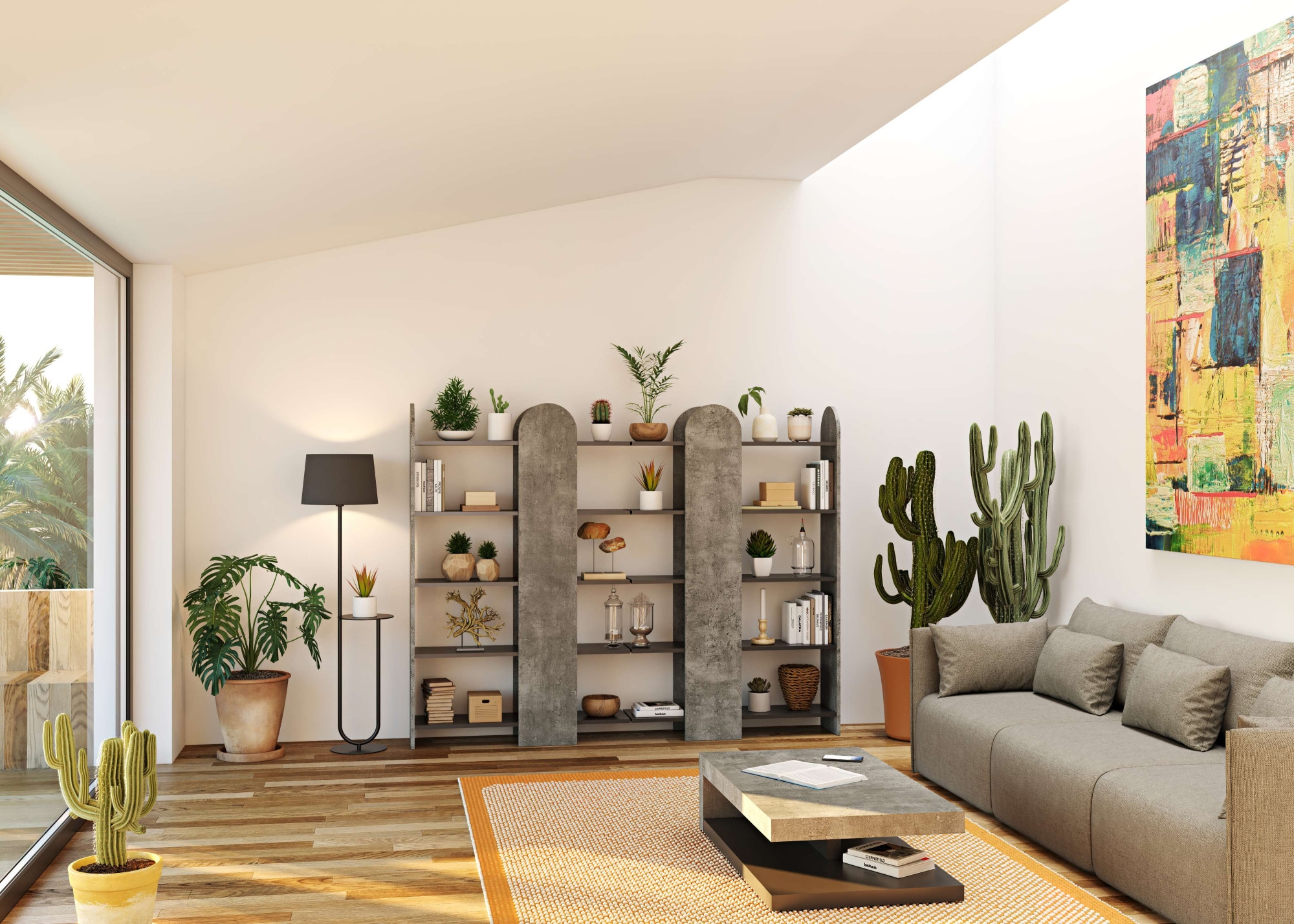 TemaHome Bücherregal »Venice, Offenes elegantes Designregal, 5 Ablagen, Höhe 175 cm«, mit abgerundete Aussenseiten, mit verstecktem Stauraum