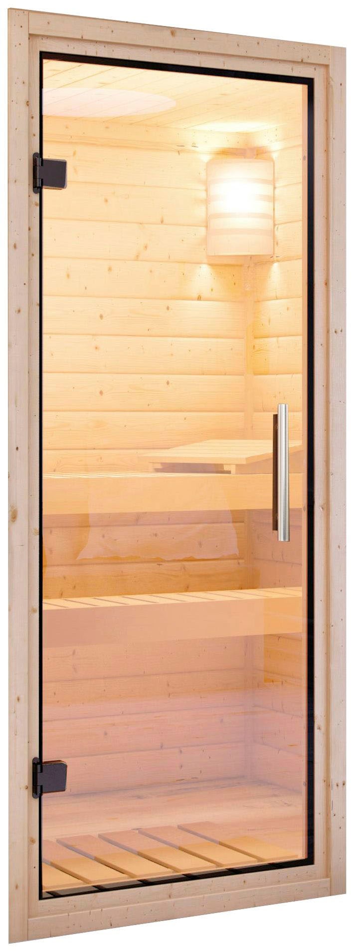 Karibu Sauna »Vada« Set,  Ofen 9 kW integr. Strg