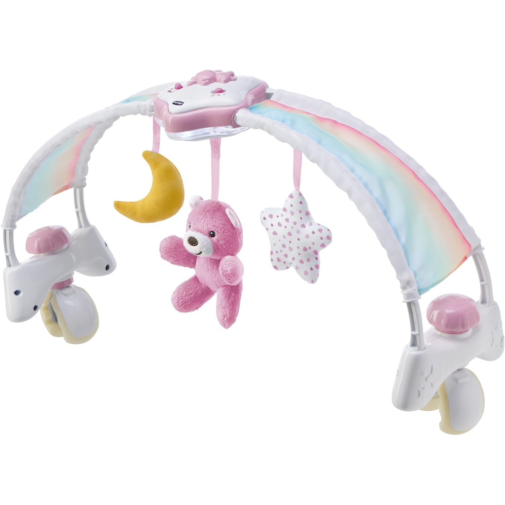 Chicco Spielbogen »Regenbogen-Spielbogen für Kinderbett 2 In 1«, mit Licht und Melodien, Pink