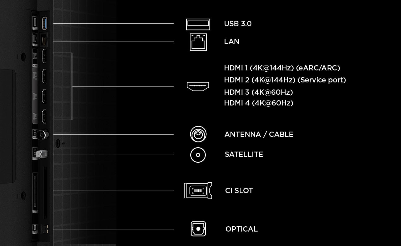 TCL QLED Mini LED-Fernseher »65Q7D ProX1« 164 cm/65 ″