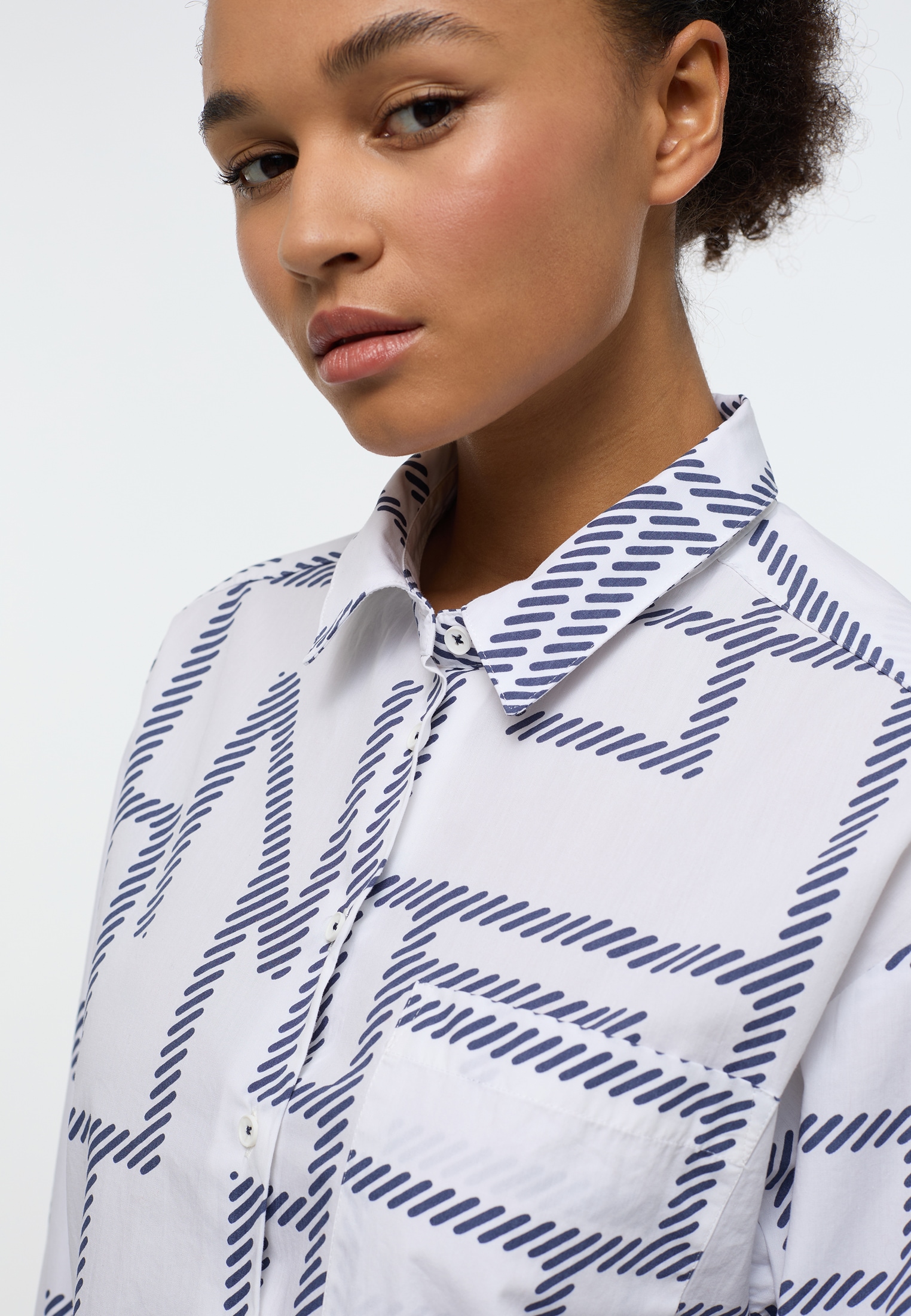 Eterna Hemdbluse »OVERSIZE FIT« EASY IRON (bügelleicht)