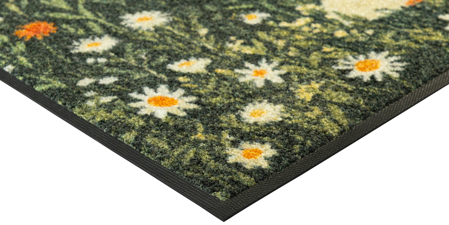 wash+dry by Kleen-Tex Fußmatte »Floral Fo/y« rechteckig 7 mm Höhe