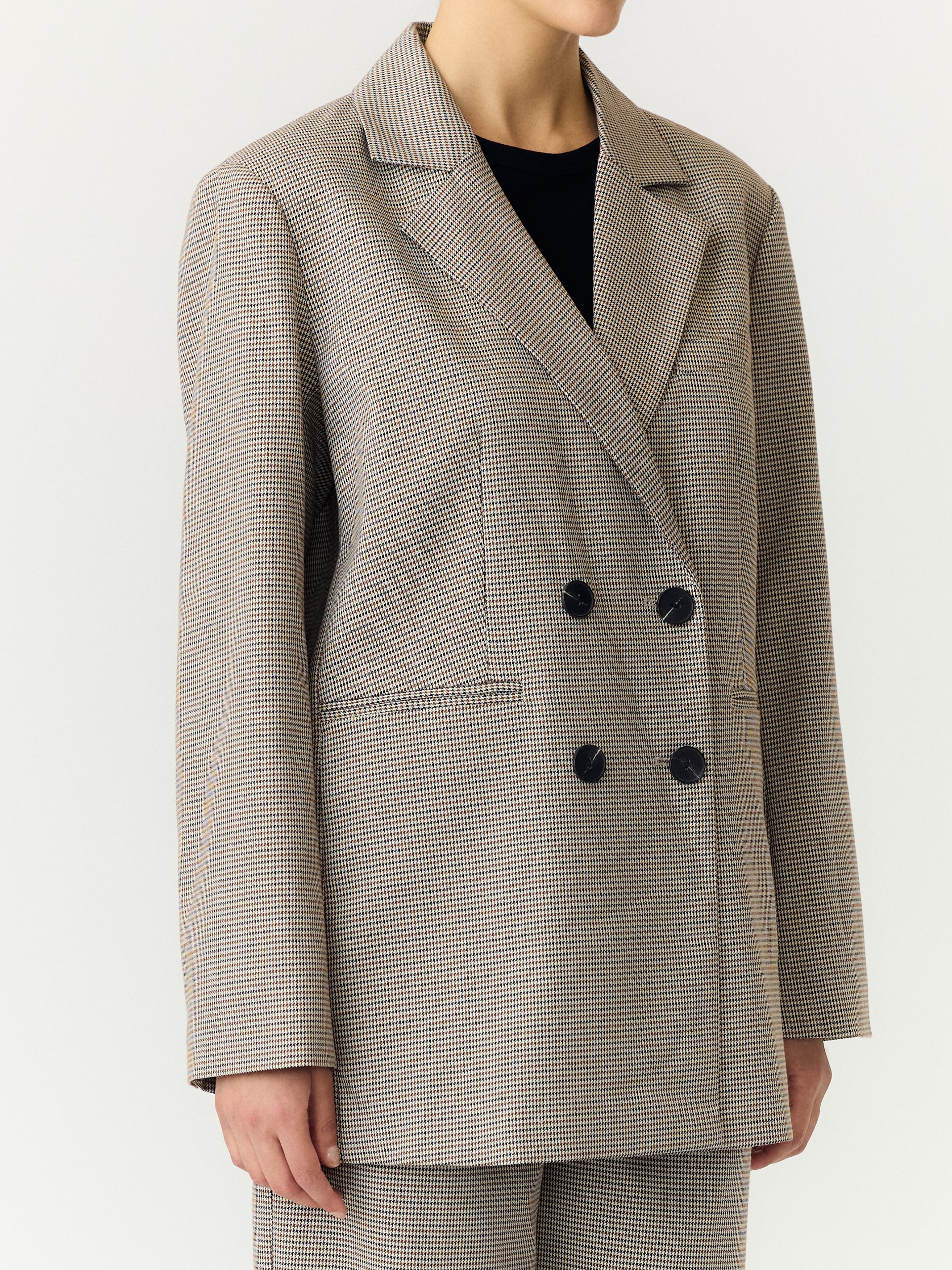 Y.A.S Longblazer »YASCHEKKA LS OVERSIZE BLAZER NOOS« Materialmix, oversize
