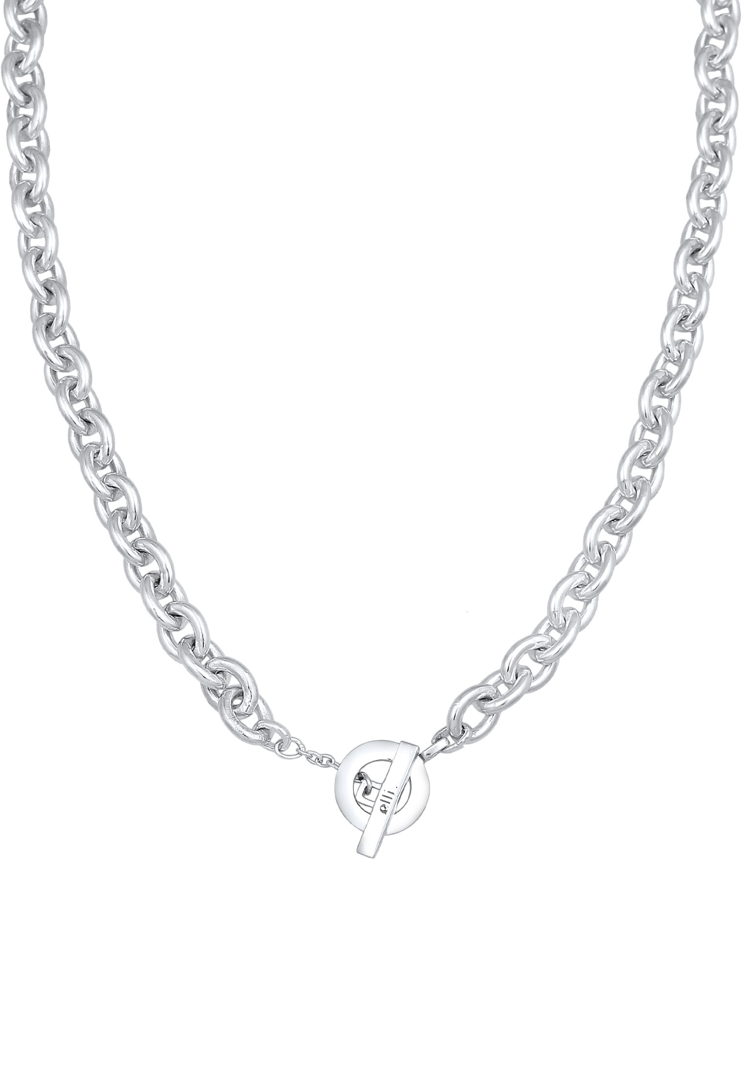 Elli Premium Kette ohne Anhänger »Halskette Ankerkette Grob Glieder Unisex 925 Silber rhodiniert«