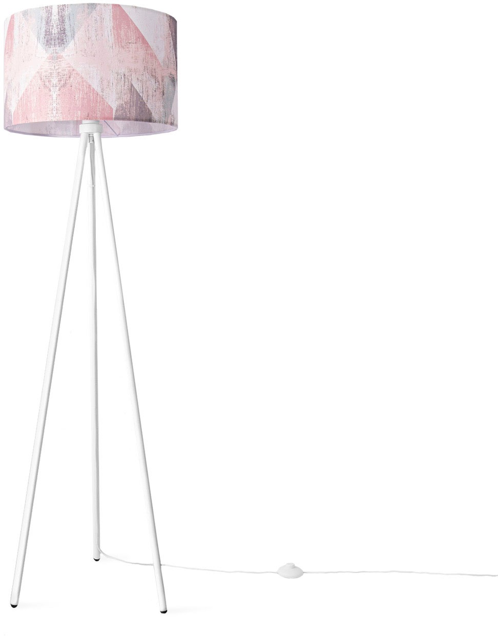 Paco Home Stehlampe »Trina Mero«, Leuchtmittel E27 | ohne Leuchtmittel, Standleuchte Wohnzimmer Schlafzimmer E27 Hell Pastell Vintage
