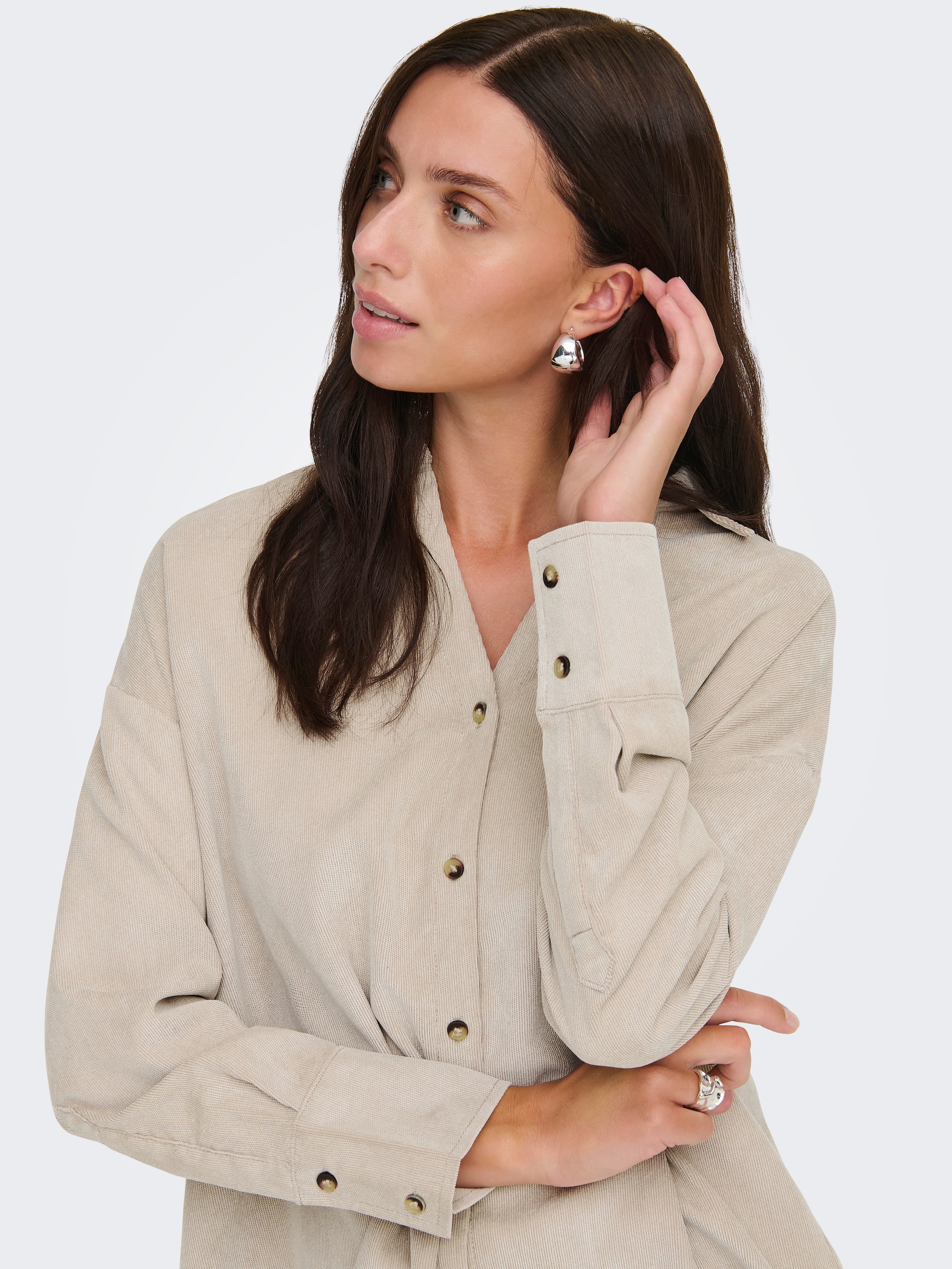 ONLY Langarmbluse »ONLMARIKE LIFE L/S CORD LOOSE SHIRT PNT«