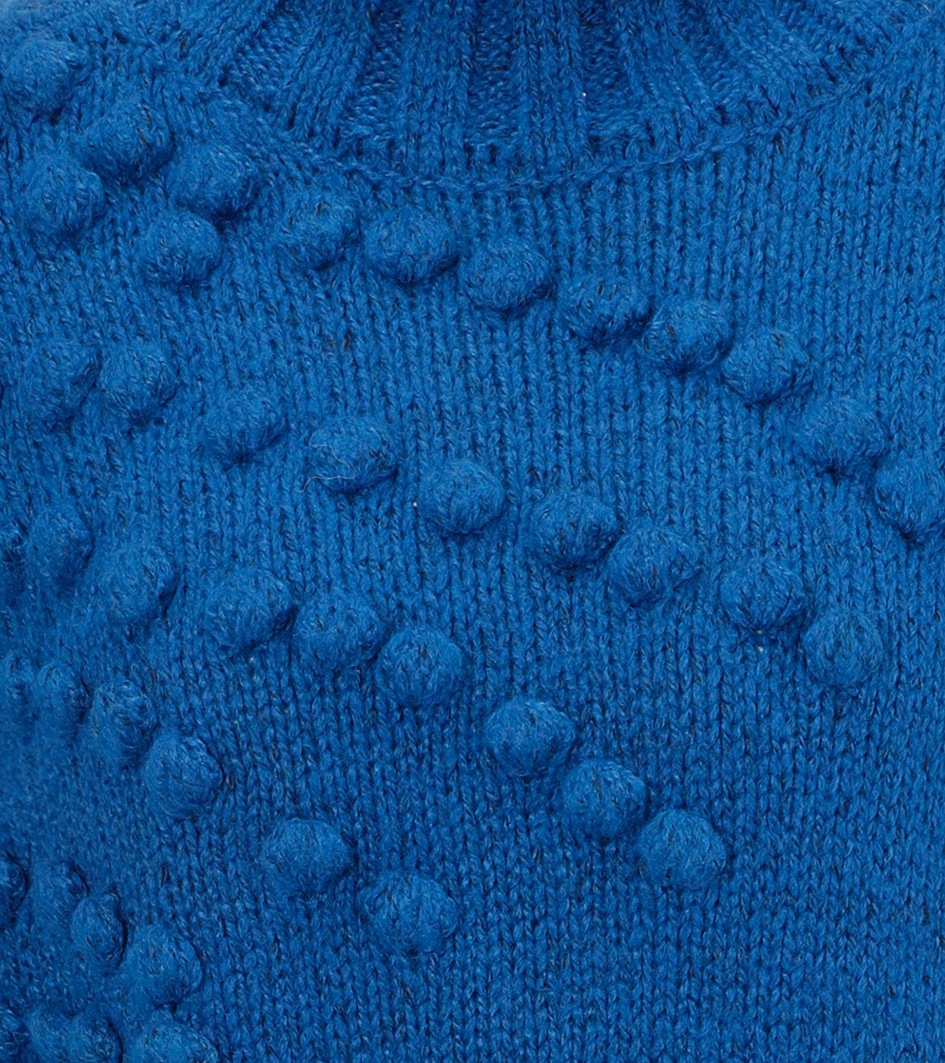 Aniston CASUAL Strickpullover, mit eingestrickten, kleinen Bommeln