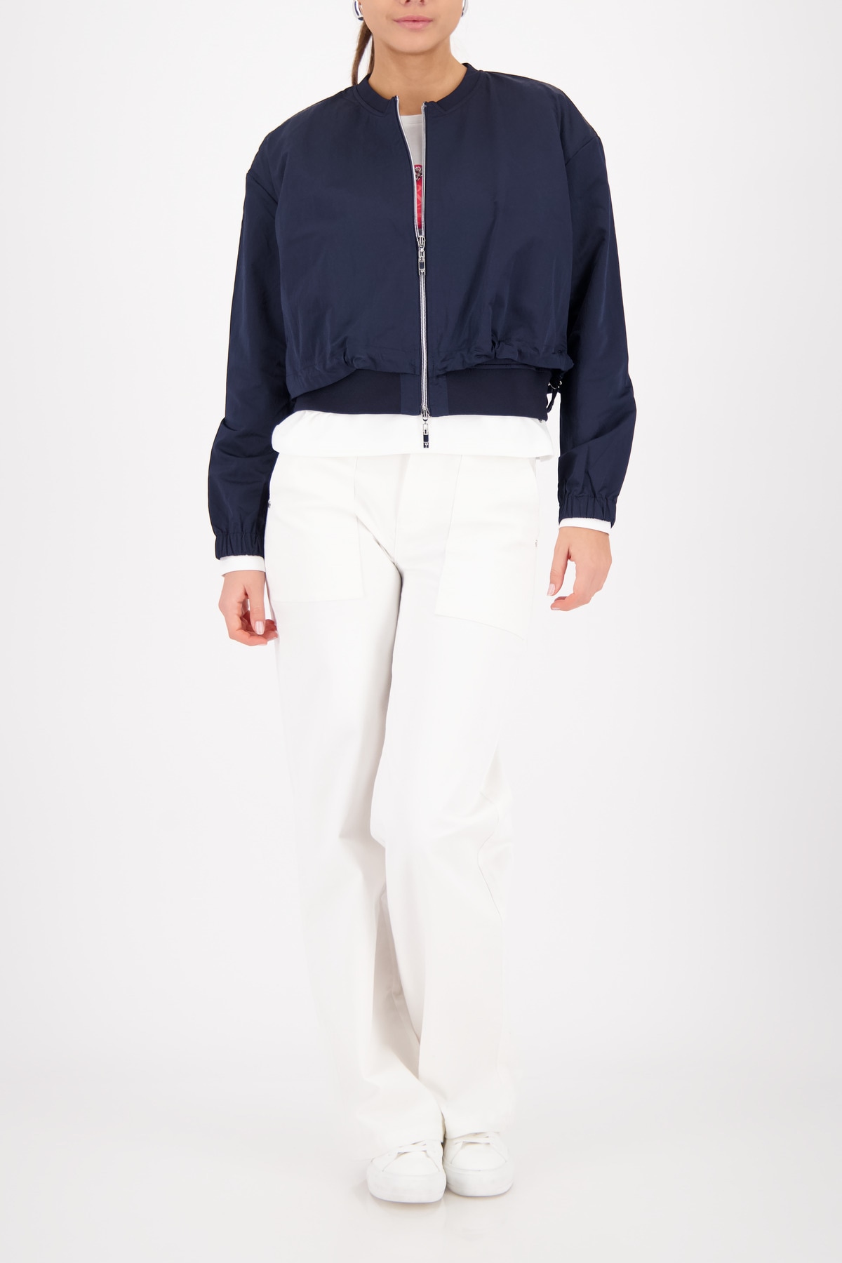 Monari Kurzjacke ohne Kapuze Regular fit mit Rundhalsausschnitt