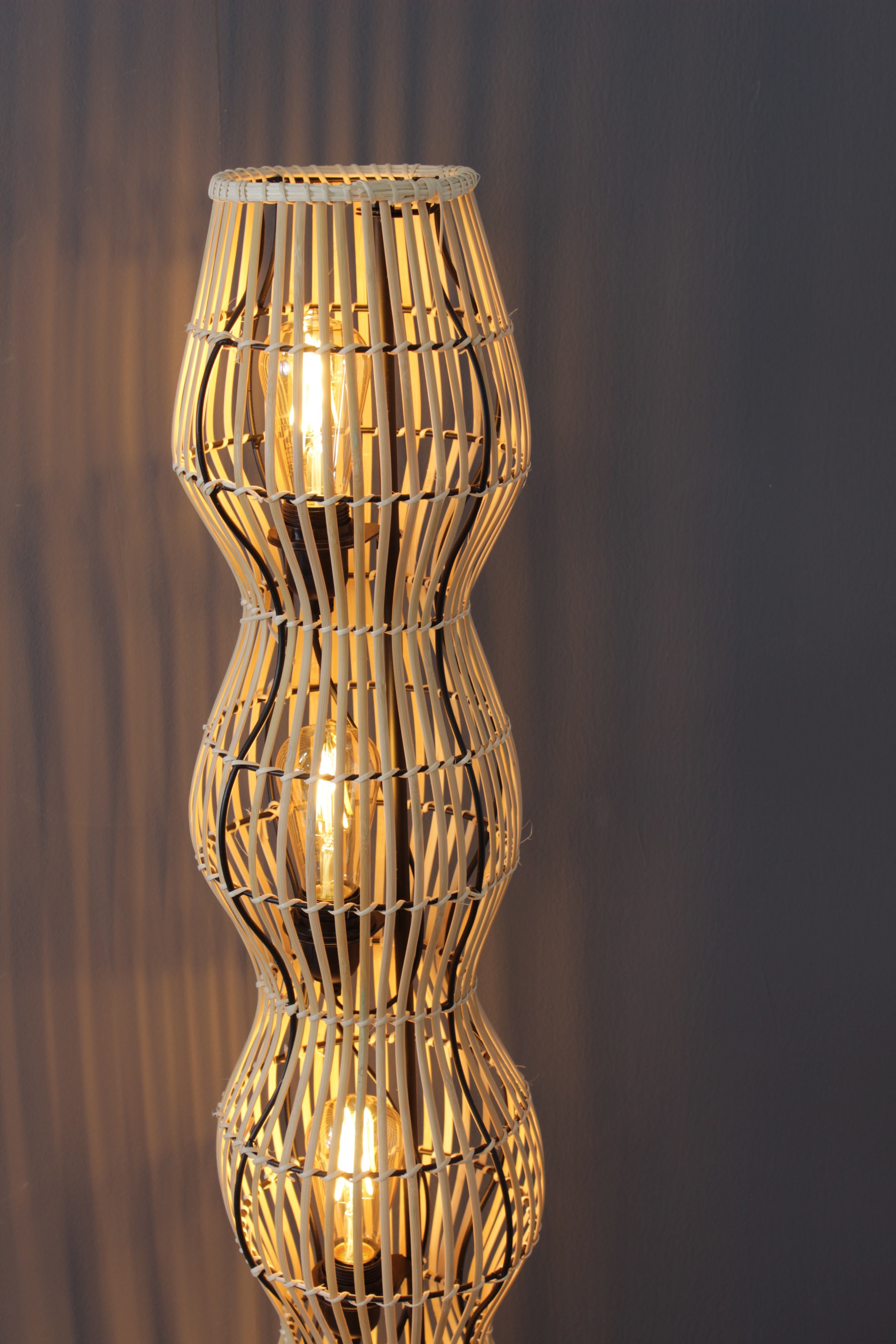 ECO-LIGHT Stehlampe »Bamboo«, 4 flammig, Leuchtmittel E27 | ohne Leuchtmittel