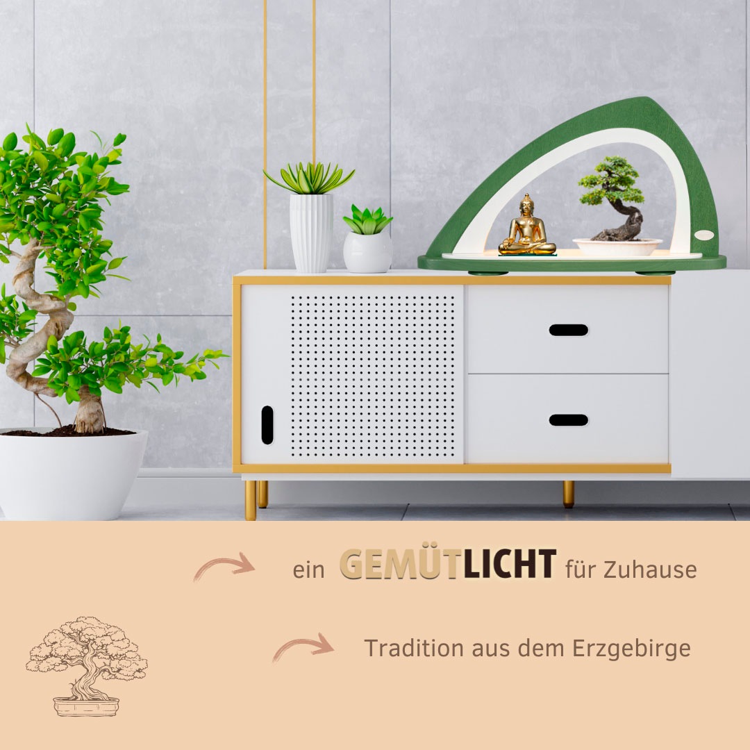 Weigla LED Schwibbogen »Weihnachtsdeko, Made in Germany«, Leerbogen zum Selbstbestücken, asymmetrisch