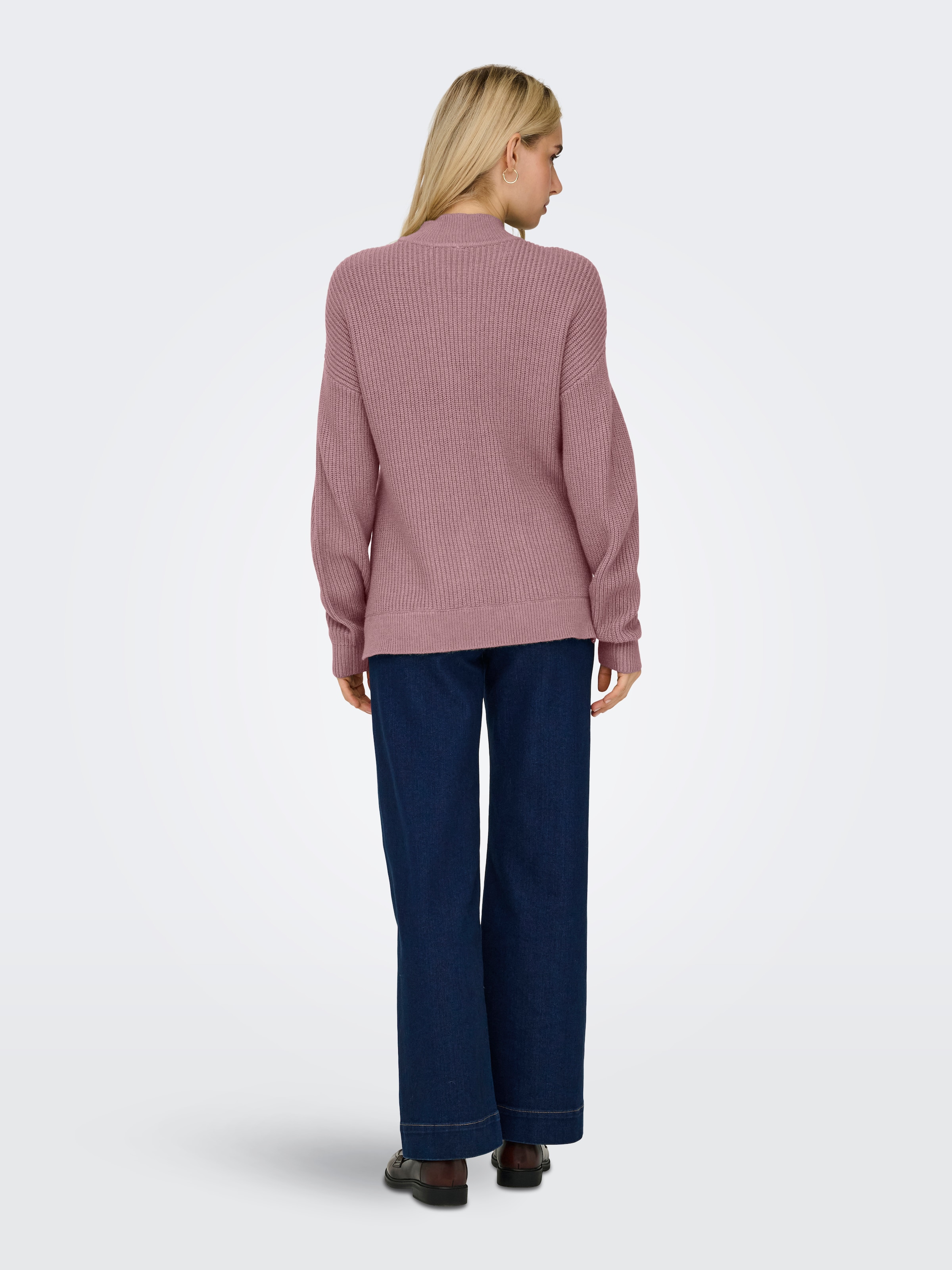 ONLY Strickpullover »ONLNELI LS HIGHNECK RIB PULLOVER EX KNT«
