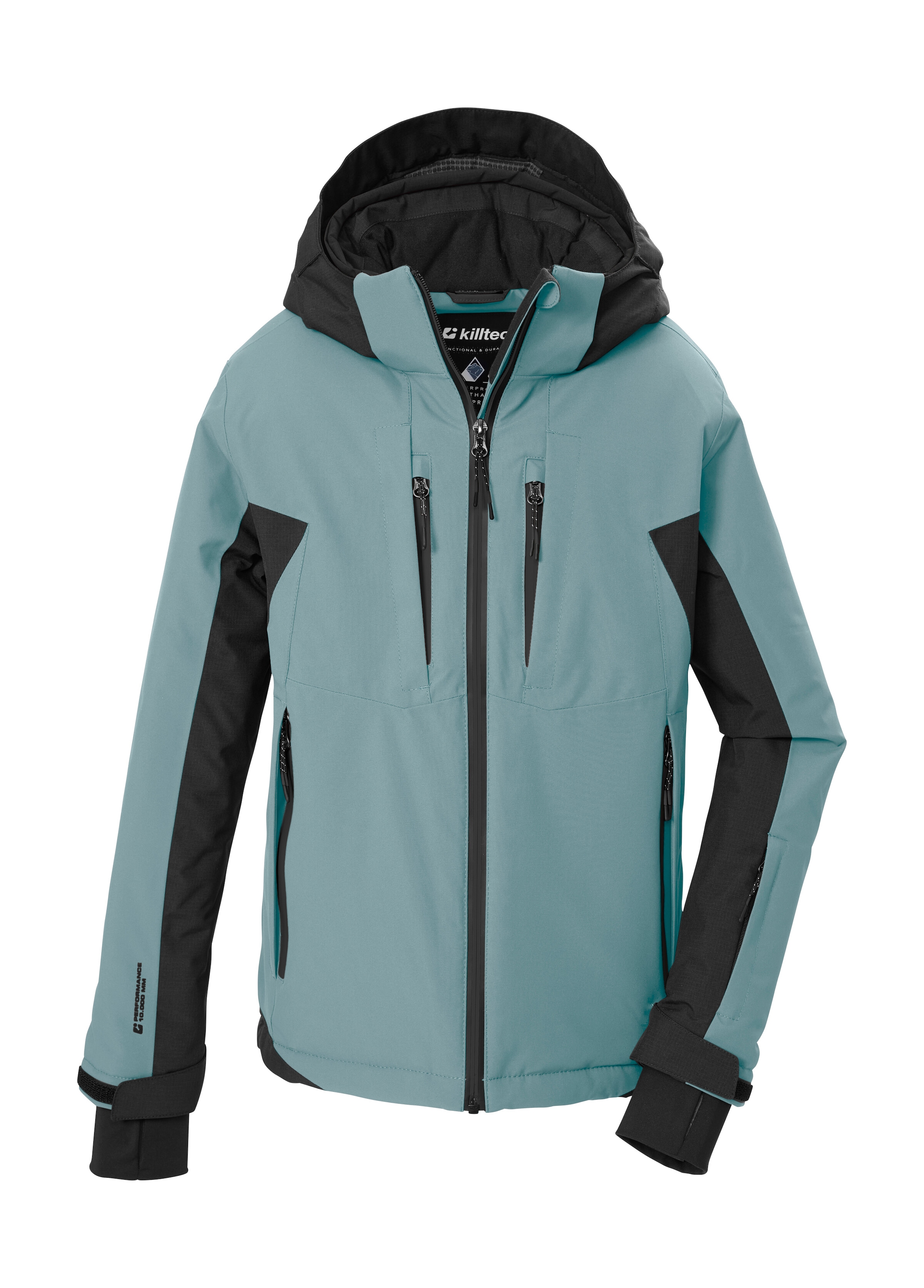 Killtec Skijacke »KSW 212 BYS SKI JCKT« Wasserdichte Skijacke, abnehmbare Kapuze, viele Taschen