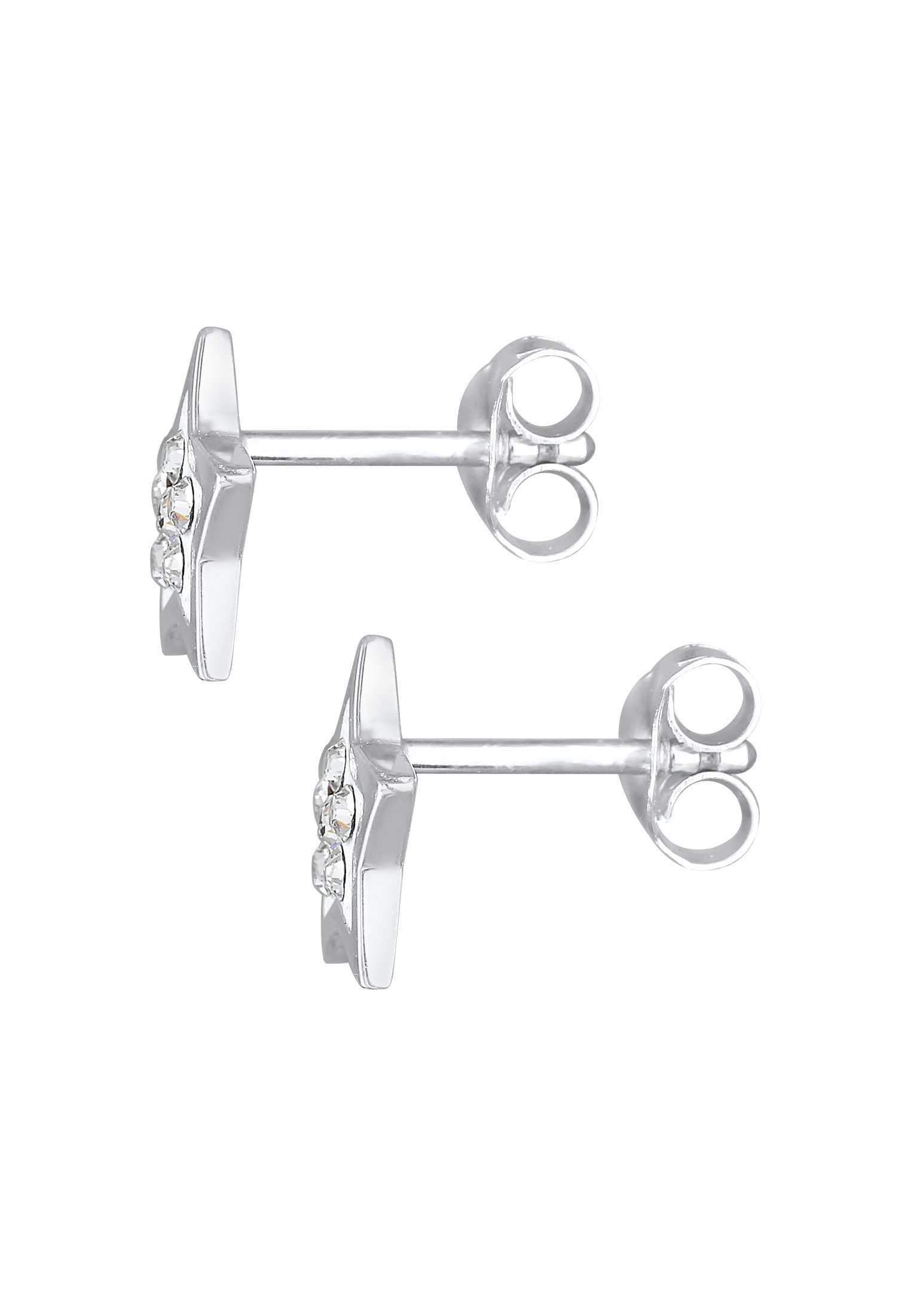 Elli Paar Ohrstecker »Ohrringe Stern Astro Trend Kristalle 925 Silber«