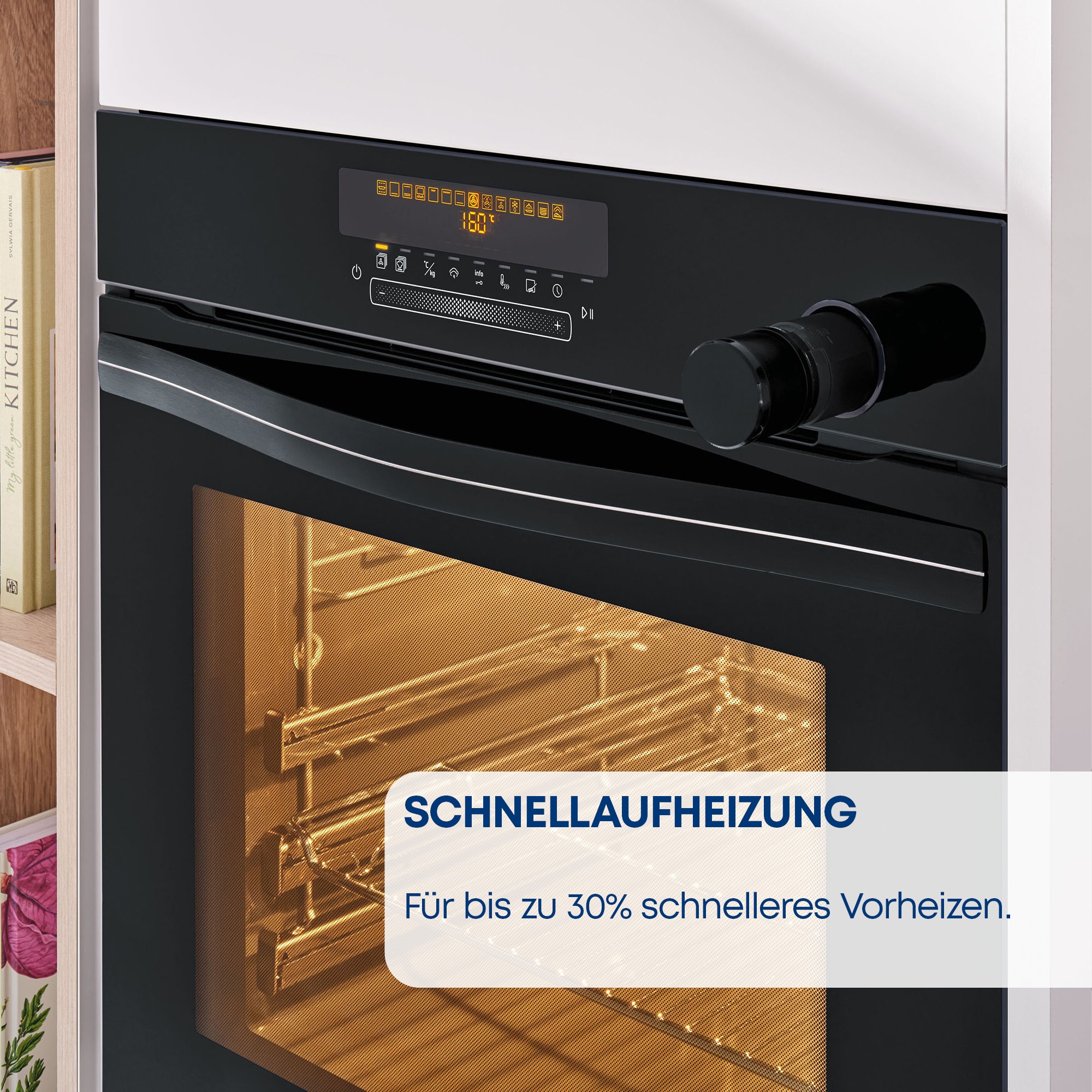 Constructa Einbaubackofen »CF4M28063« mit Teleskopauszug nachrüstbar Inklusive Air Fry Heizart und pyrolytischer Selbstreinigung