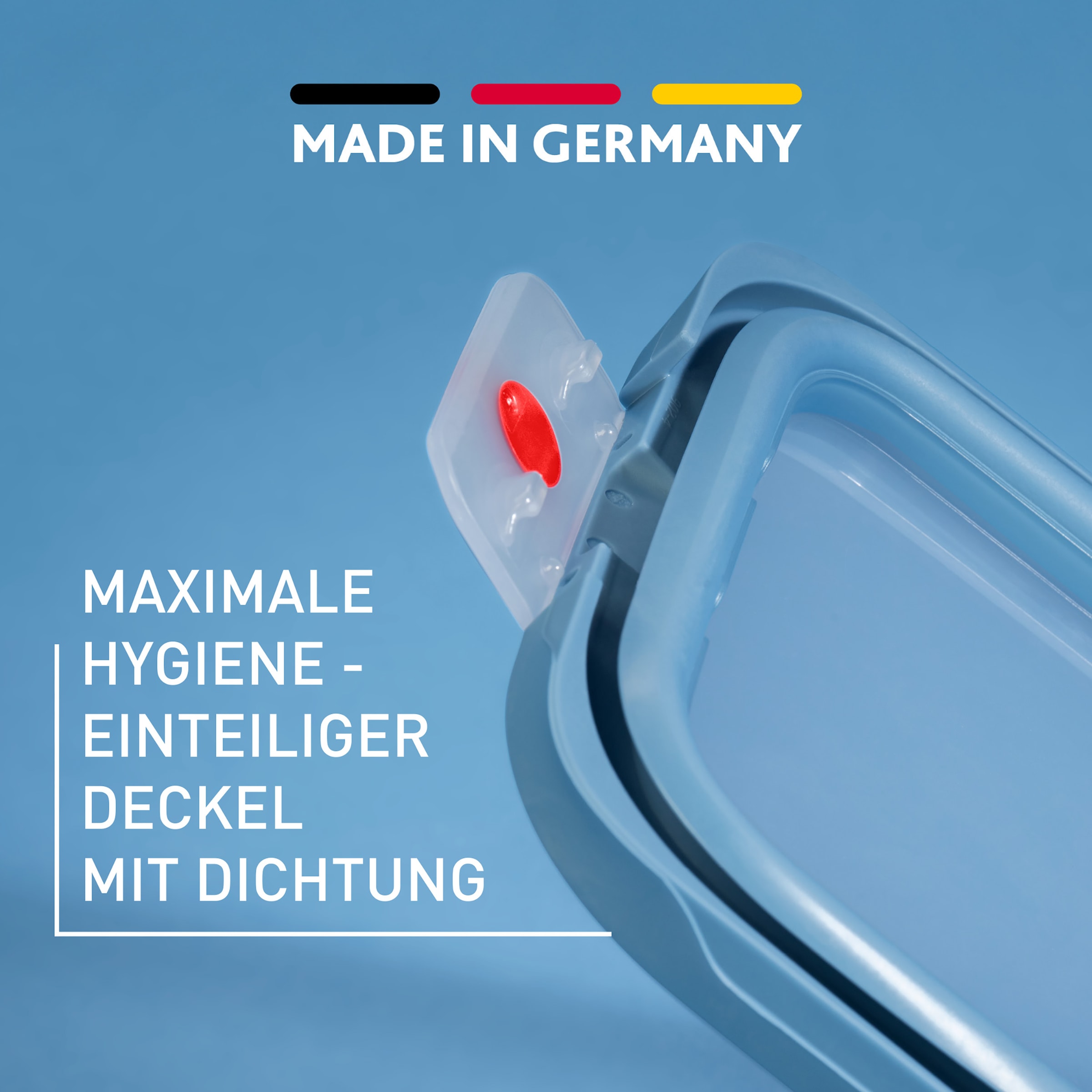 Emsa Frischhaltedose »oneClick« Set, 3 tlg. tlg. verschlossen mit nur 1 x Klick, 100% dicht, made in Germany