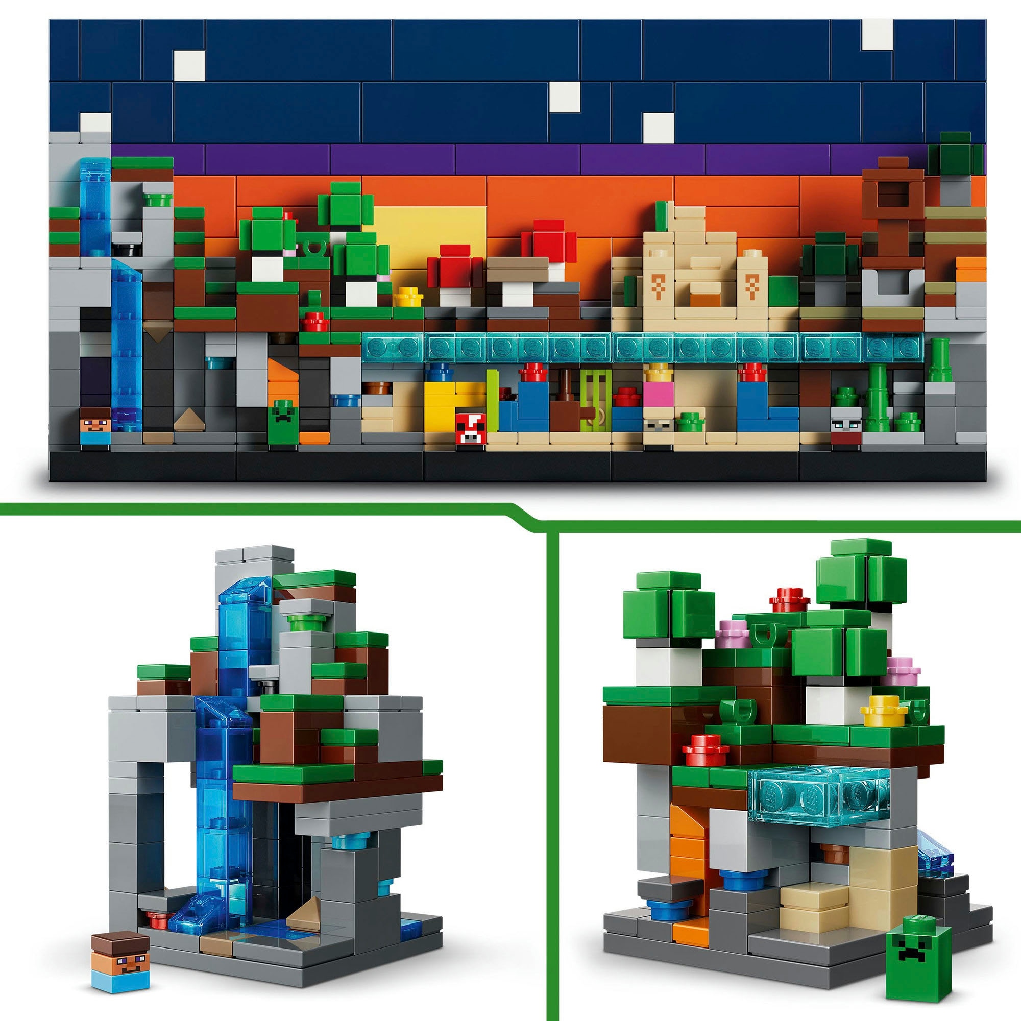 LEGO® Konstruktionsspielsteine »Mini-Biome (21589), LEGO Minecraft« Made in Europe