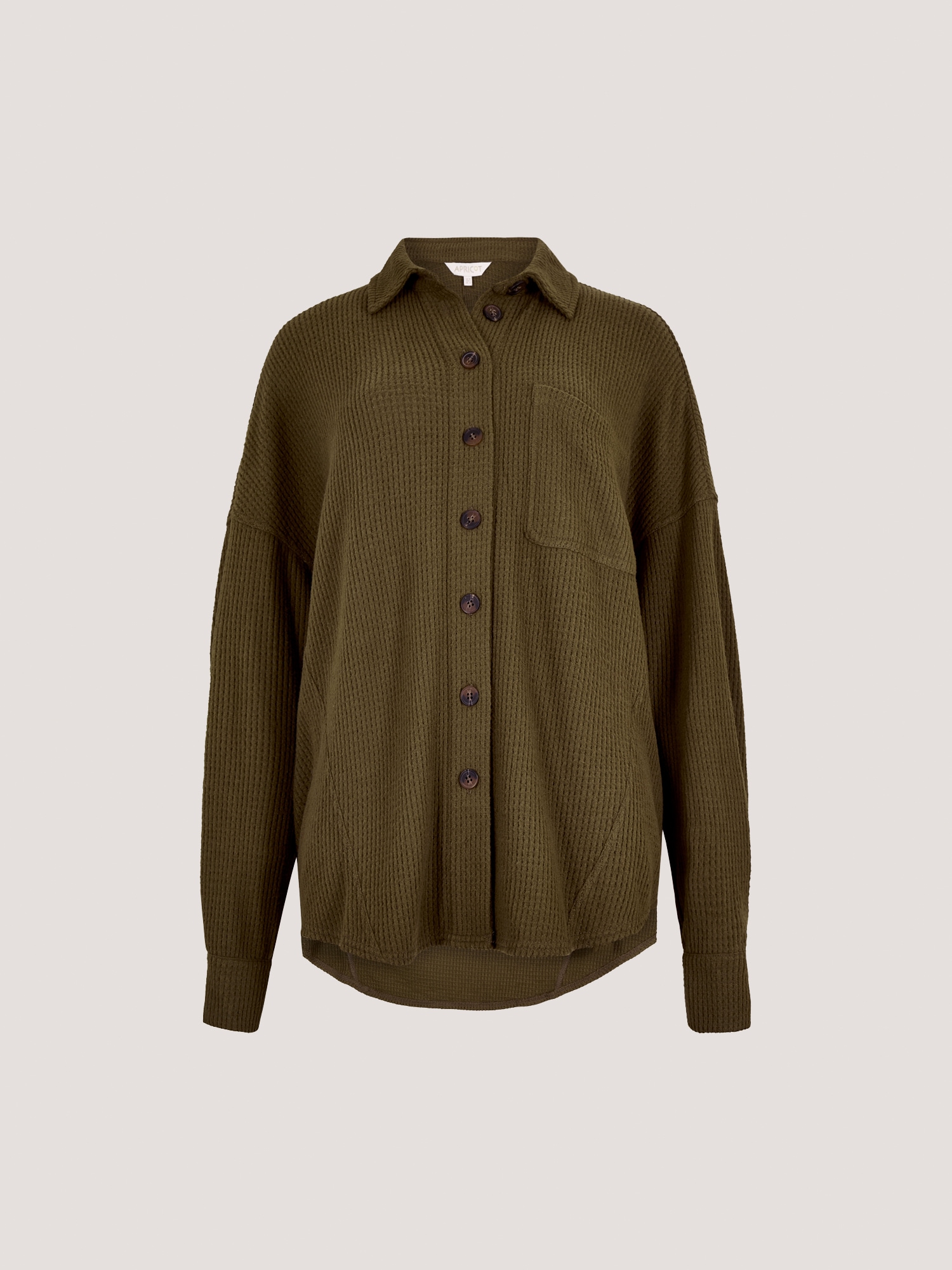 Apricot Hemdbluse »Bluse« in Waffeloptik