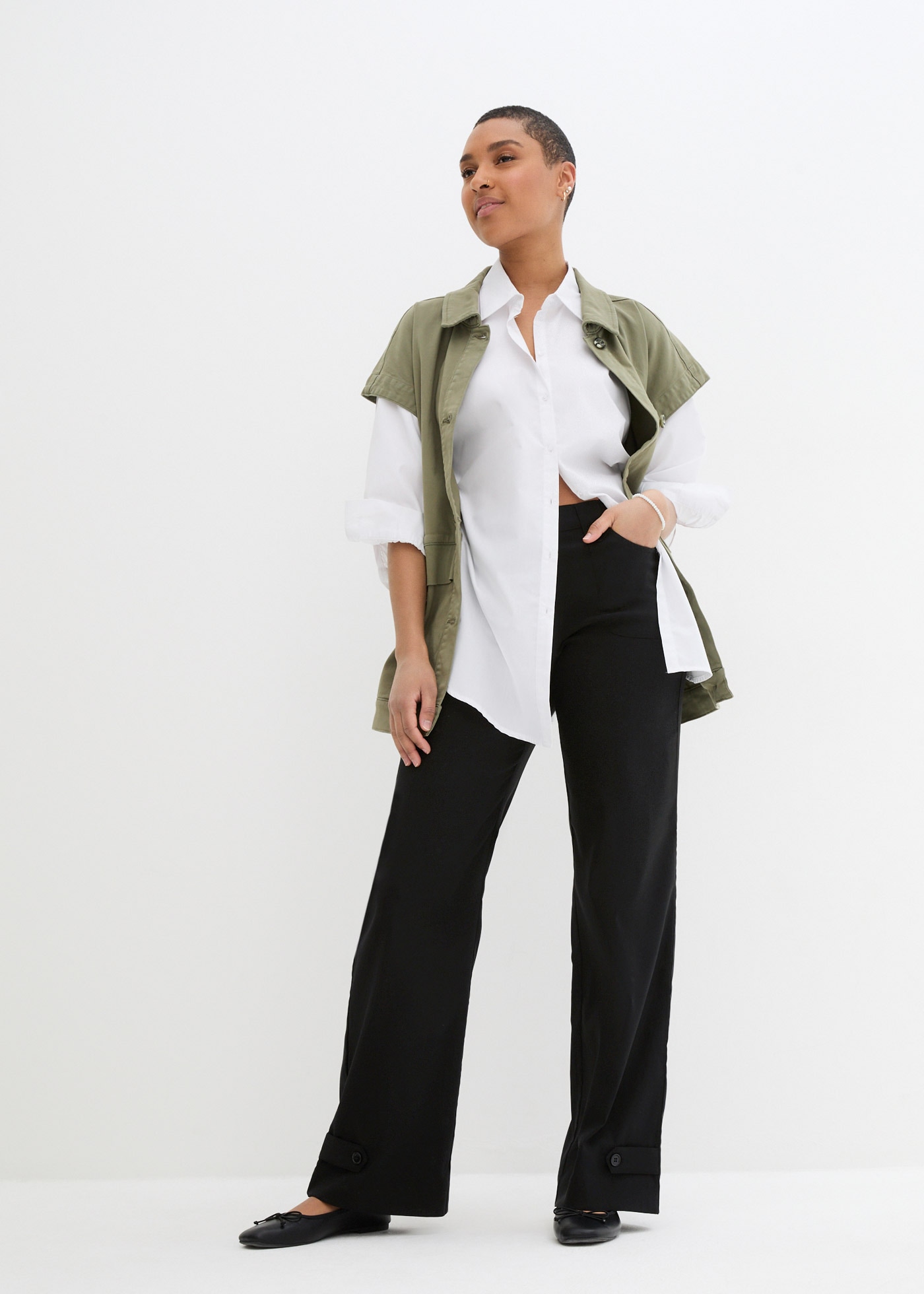 bonprix Stretch-Hose  Bengalin-Stretch-Hose mit Bequembund