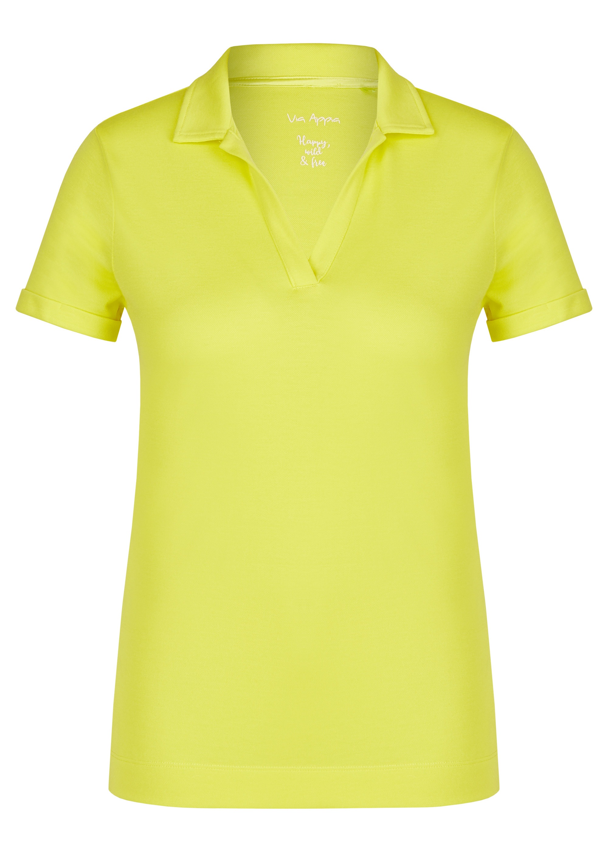 VIA APPIA Sportives T-Shirt mit Umlegekragen