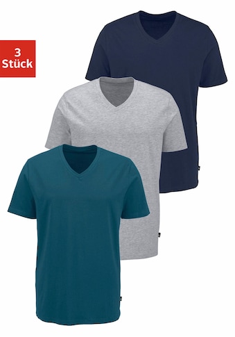 T-Shirt, (3 tlg., 3er-Pack)