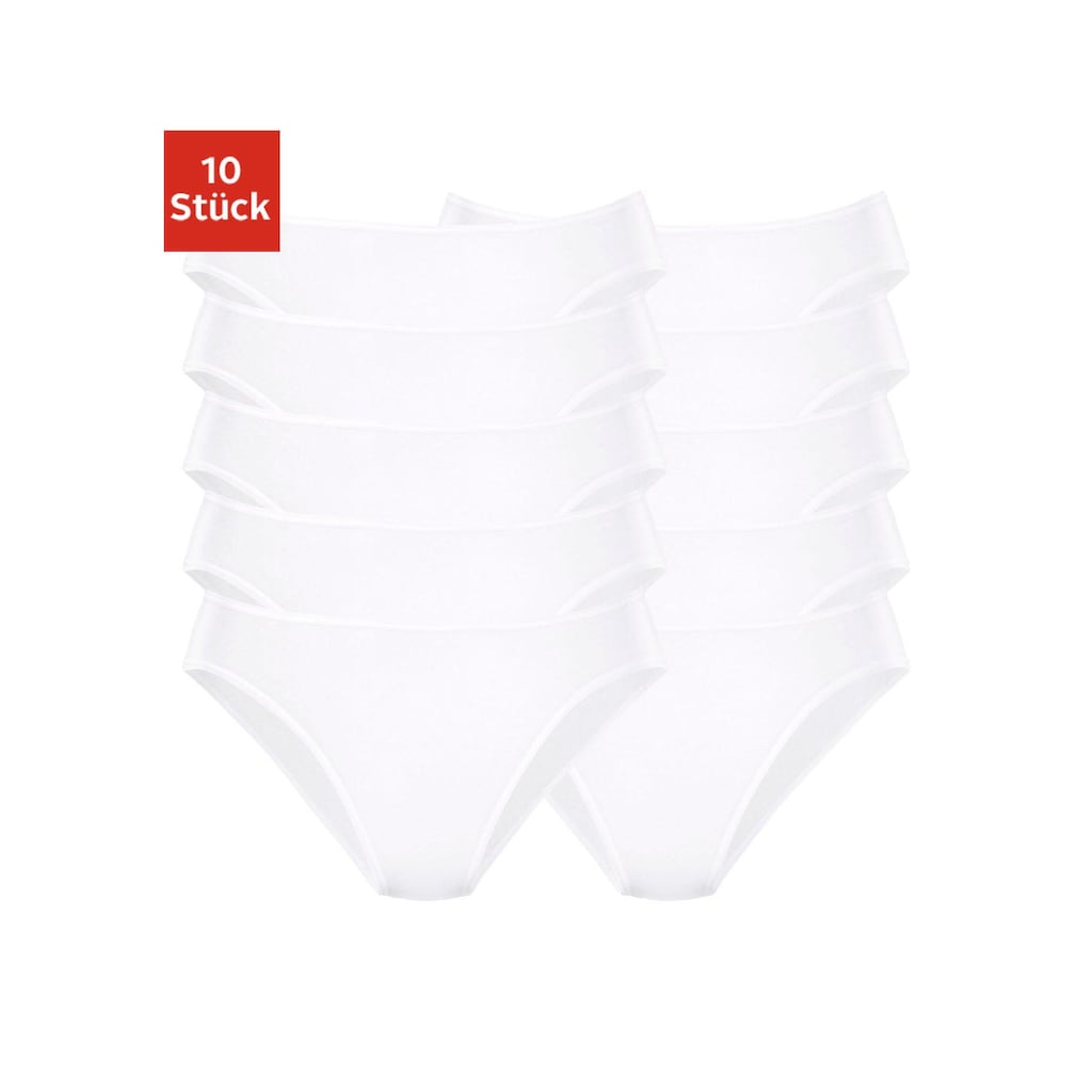 petite fleur Bikinislip, (Packung, 10 St.)